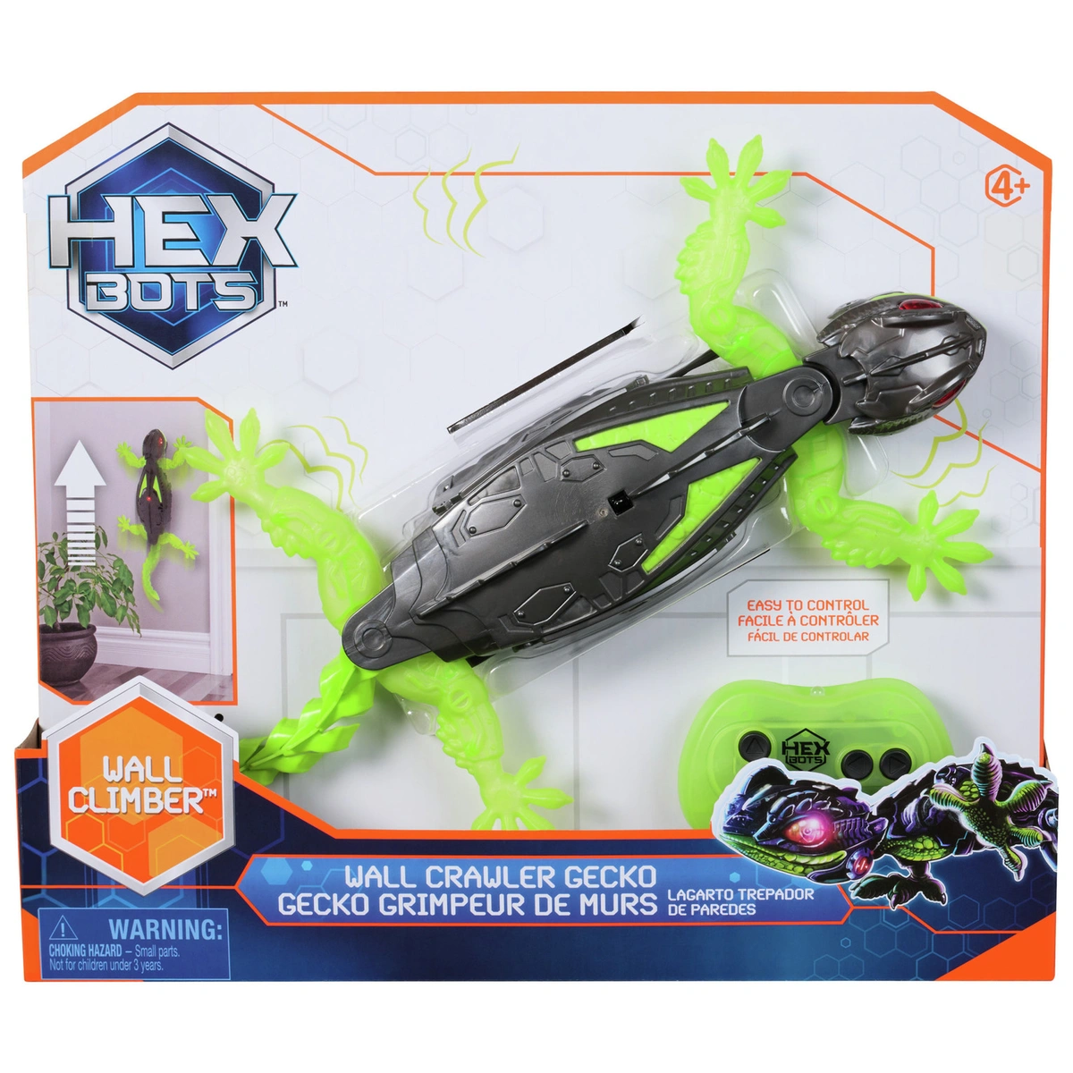 Hexbots Wall Crawler Gecko Remote Control Toy