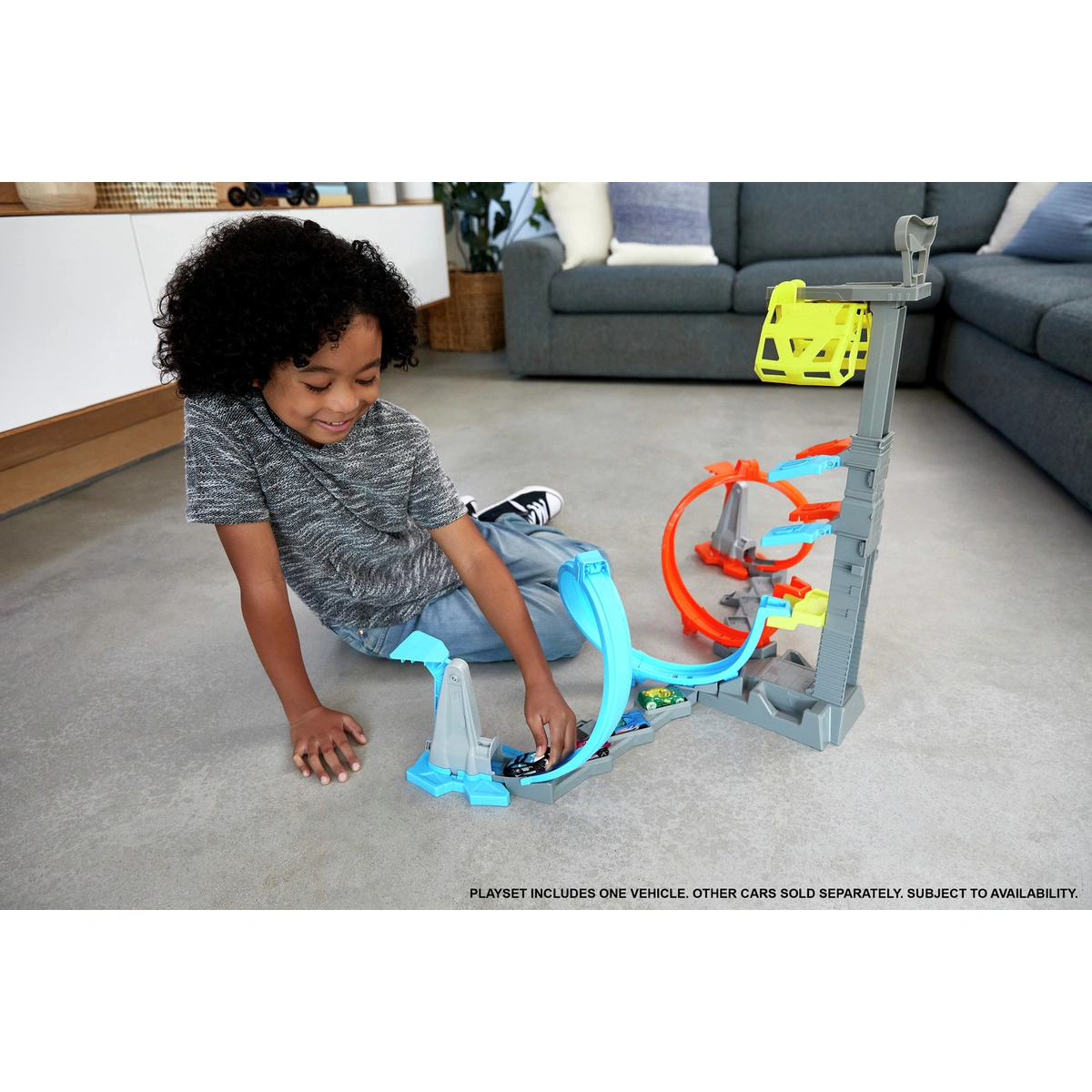 Hot Wheels Loop & Launch Toy Car Track Set