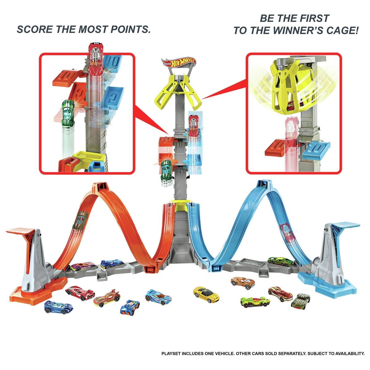 Hot Wheels Loop & Launch Toy Car Track Set