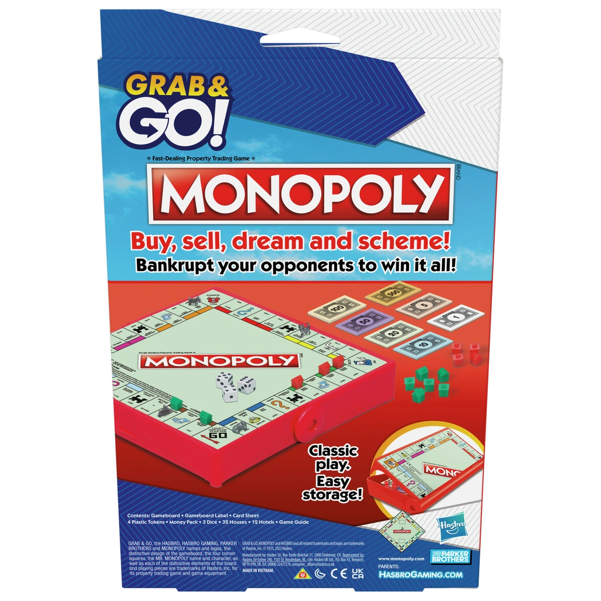 Hasbro Monopoly Grab and Go Mixed Game from Hasbro Gaming