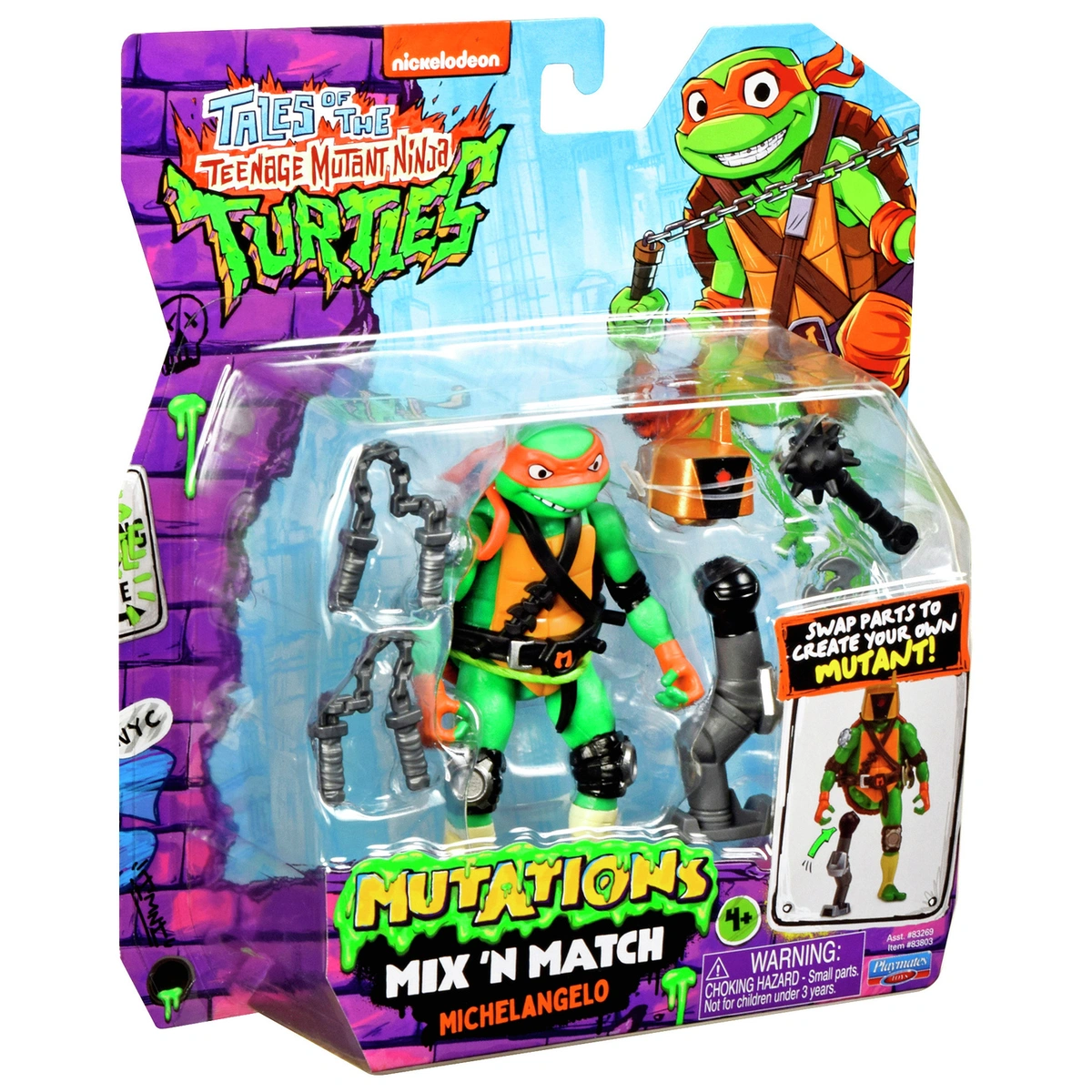 Teenage Mutant Ninja Turtle Mix N Match Michelagelo Figure