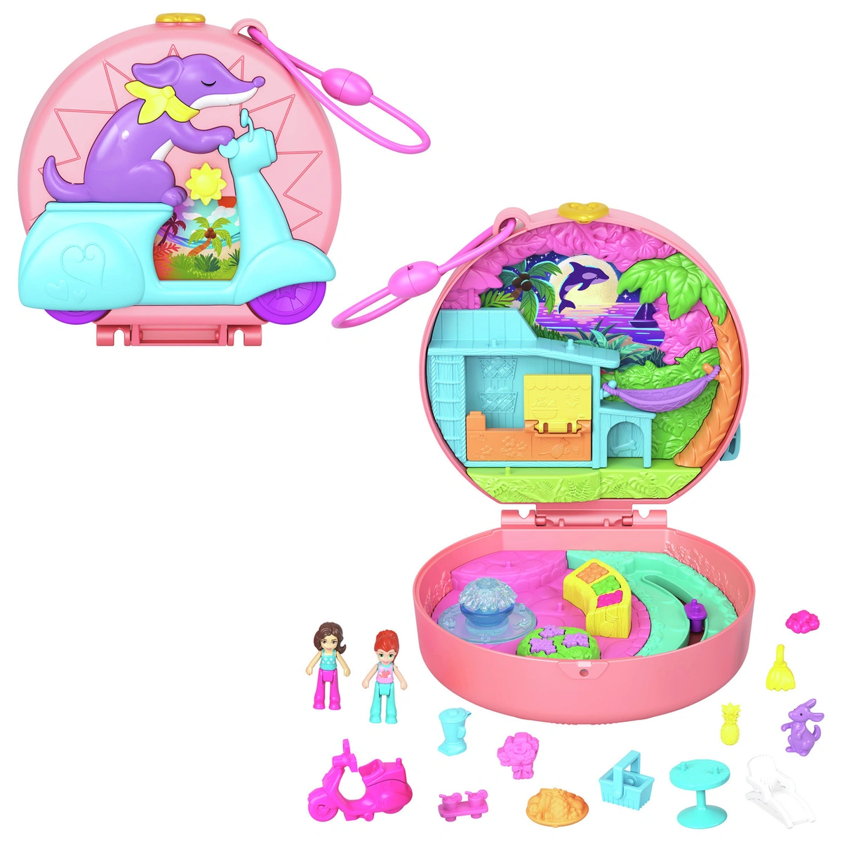 Polly Pocket Adventure Moped Compact Doll Playsets