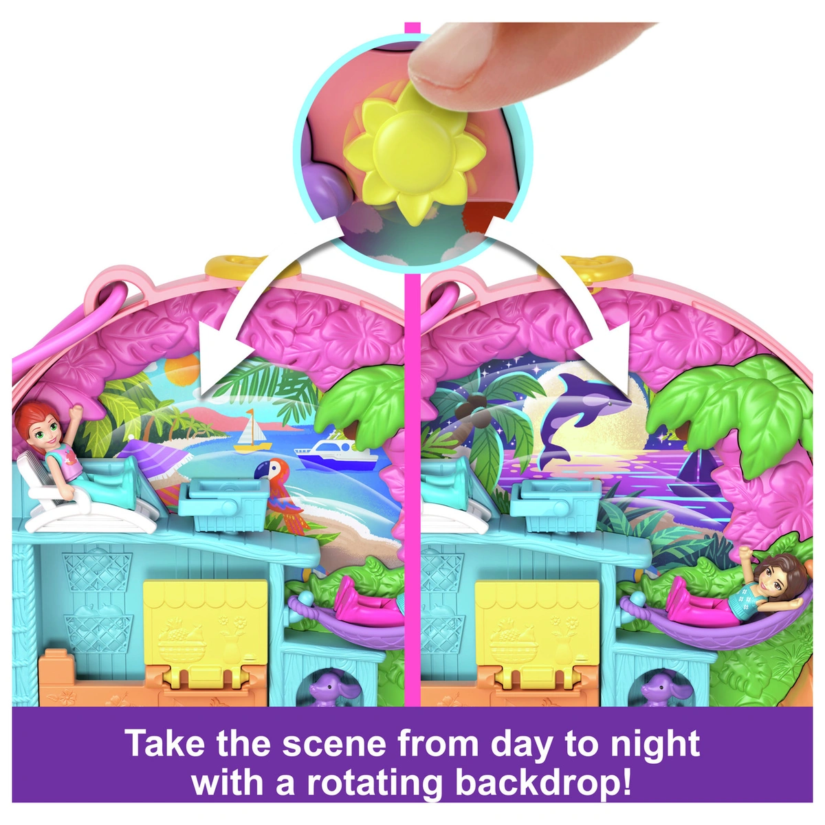 Polly Pocket Adventure Moped Compact Doll Playsets