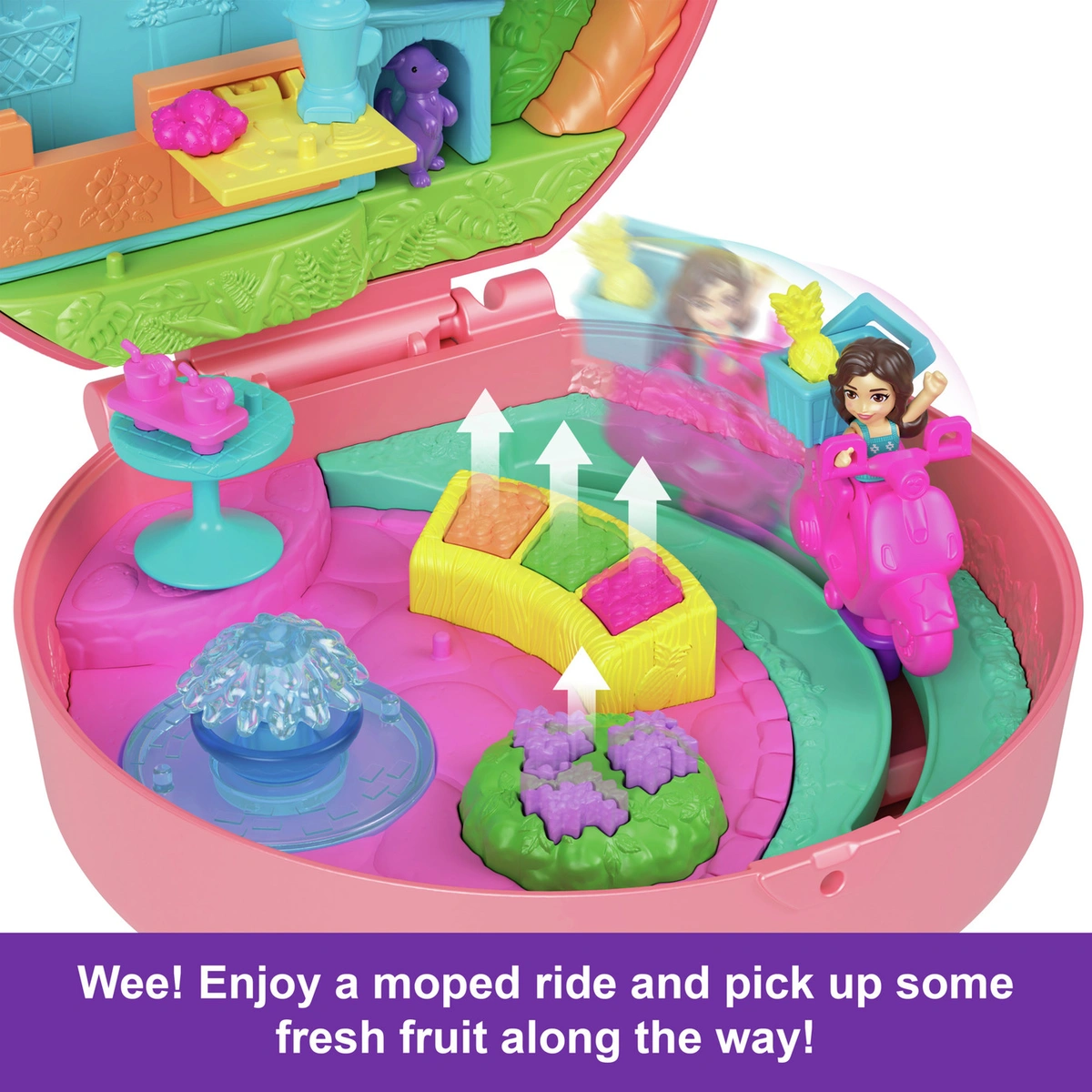 Polly Pocket Adventure Moped Compact Doll Playsets