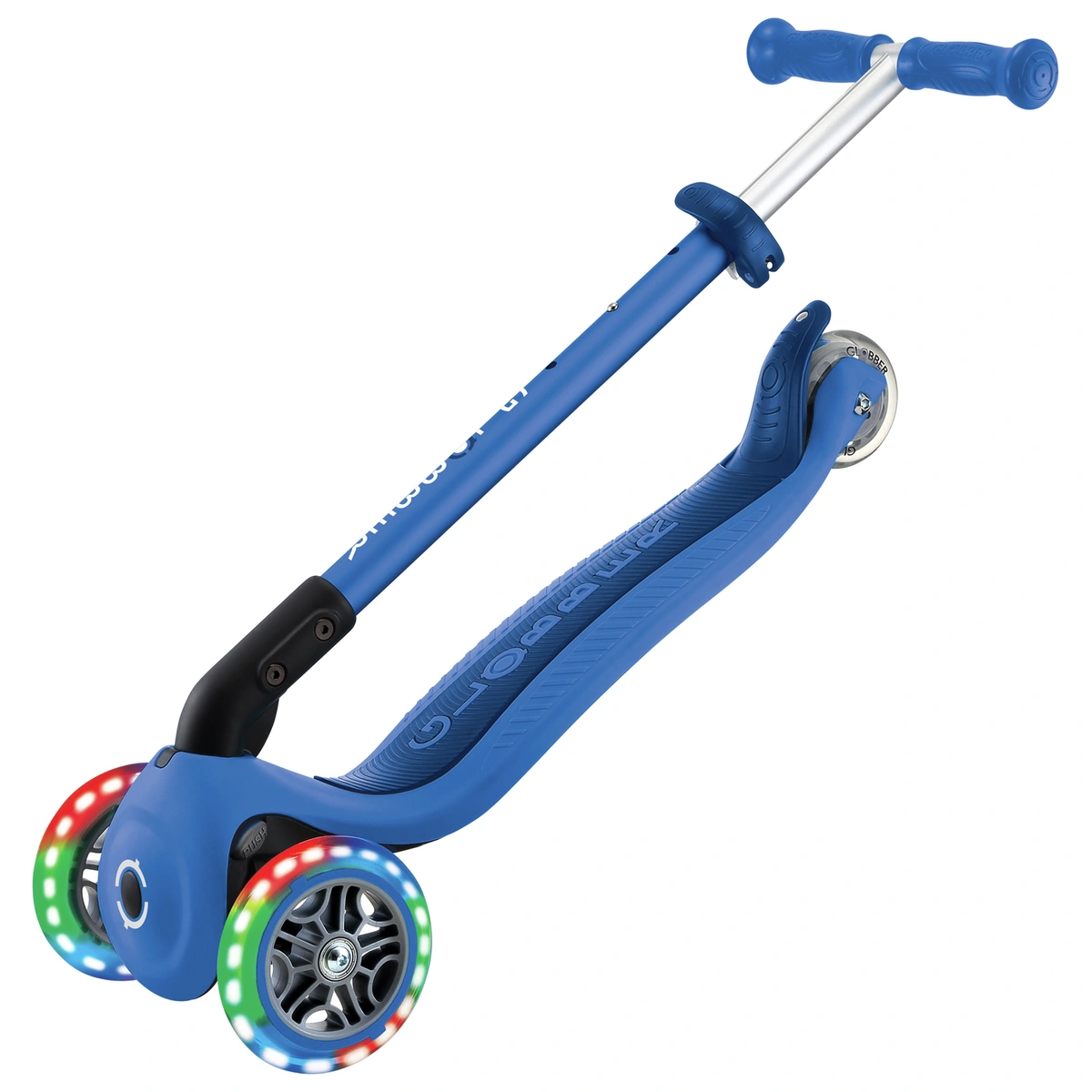 Globber Expert Foldable 3 Wheel Scooter - Blue
