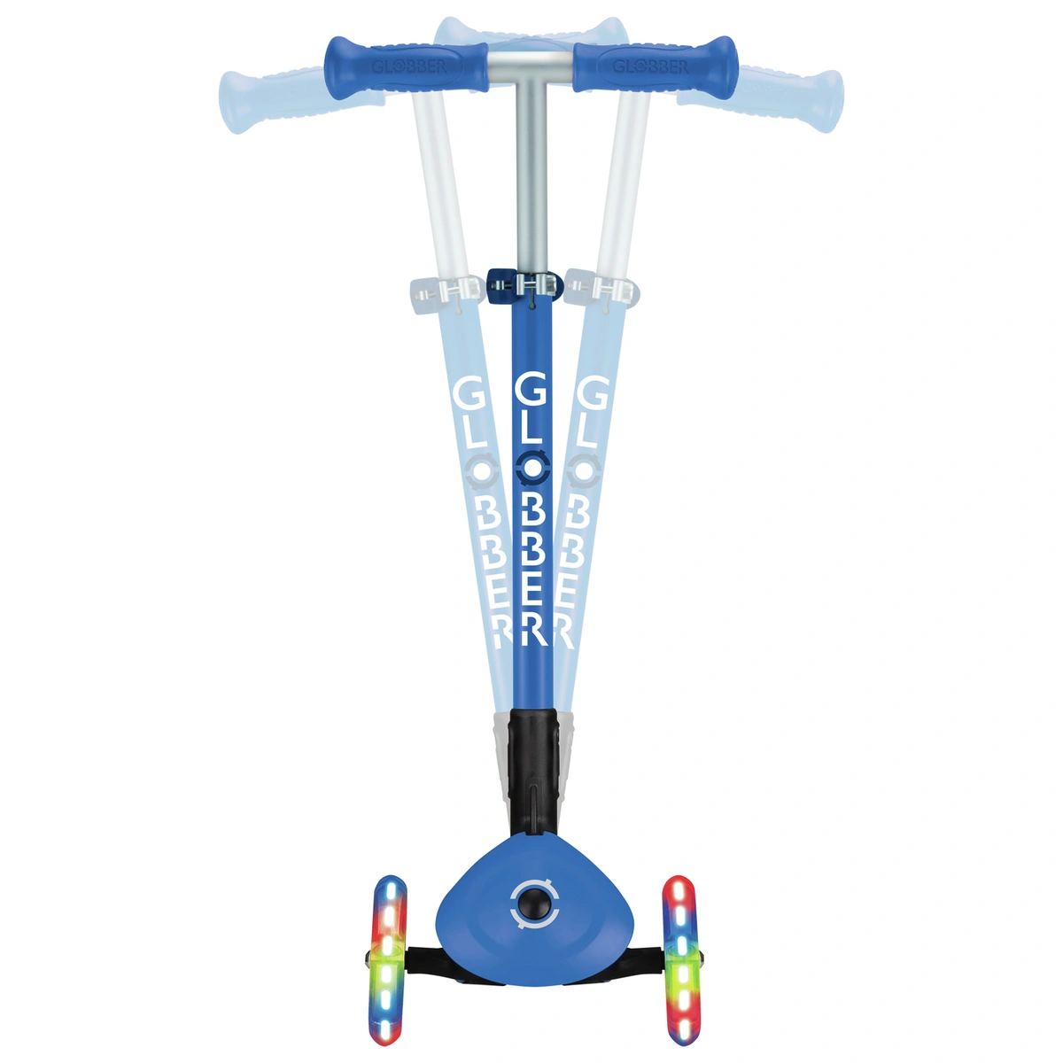Globber Expert Foldable 3 Wheel Scooter - Blue