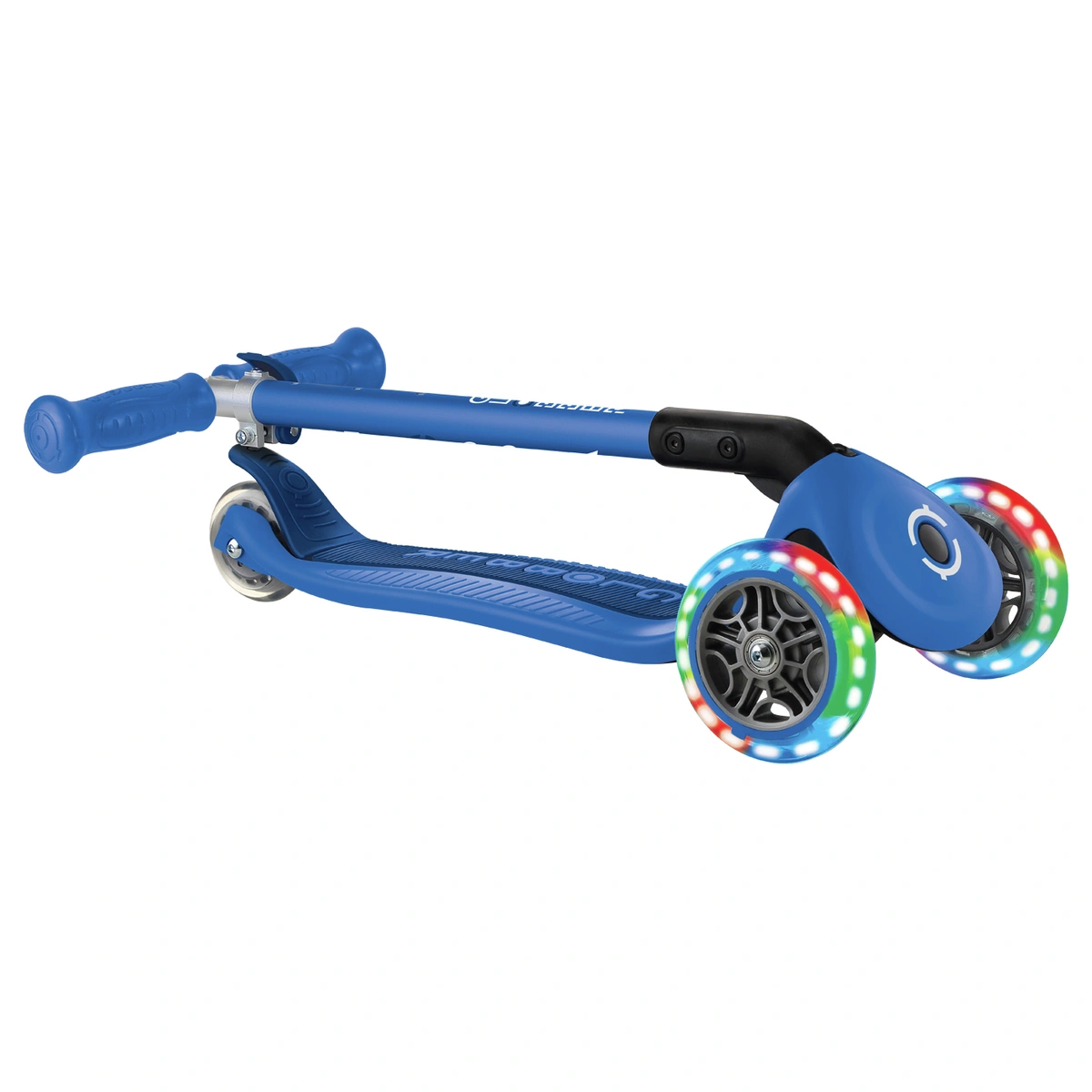 Globber Expert Foldable 3 Wheel Scooter - Blue