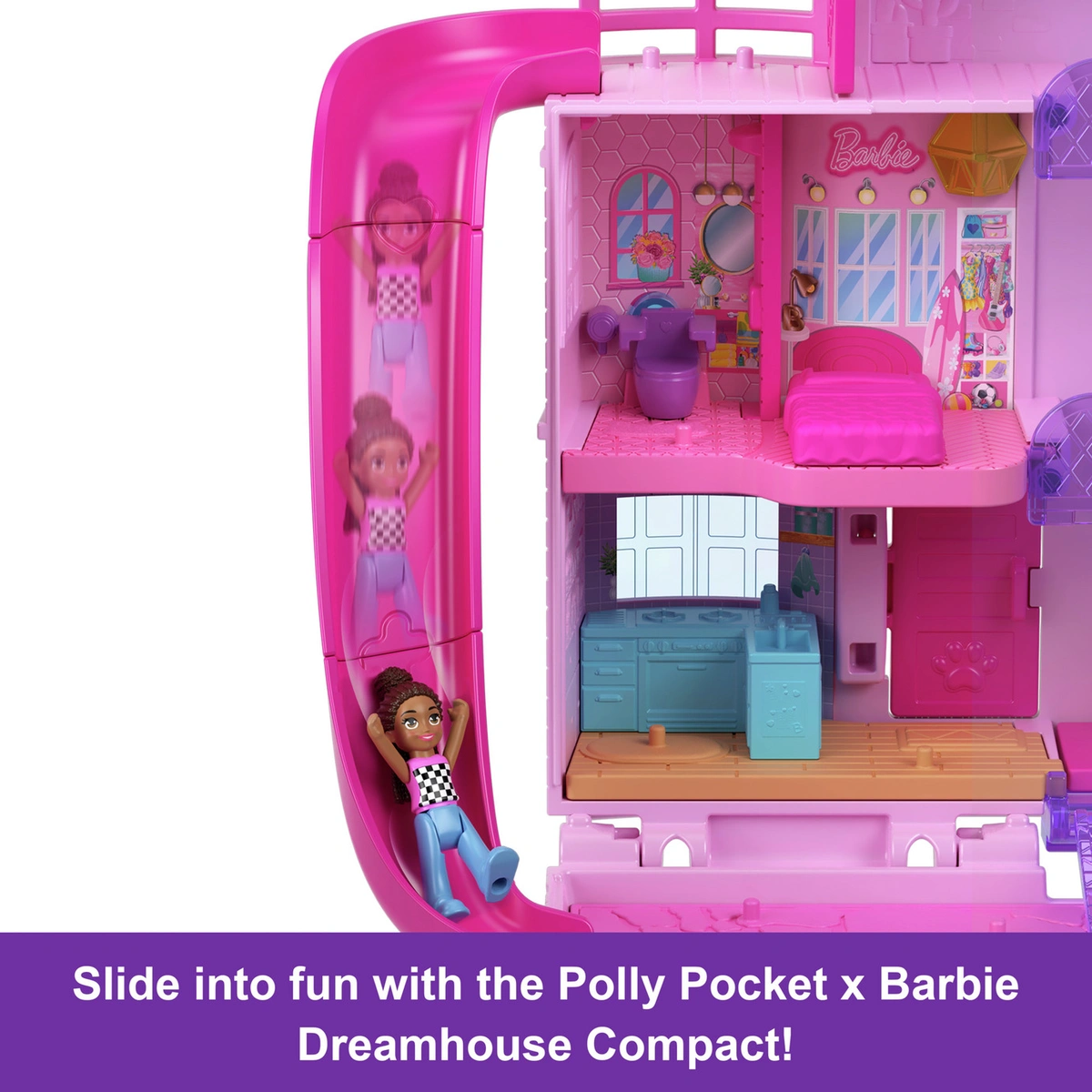 Polly Pocket Barbie Dreamhouse Compact Playset