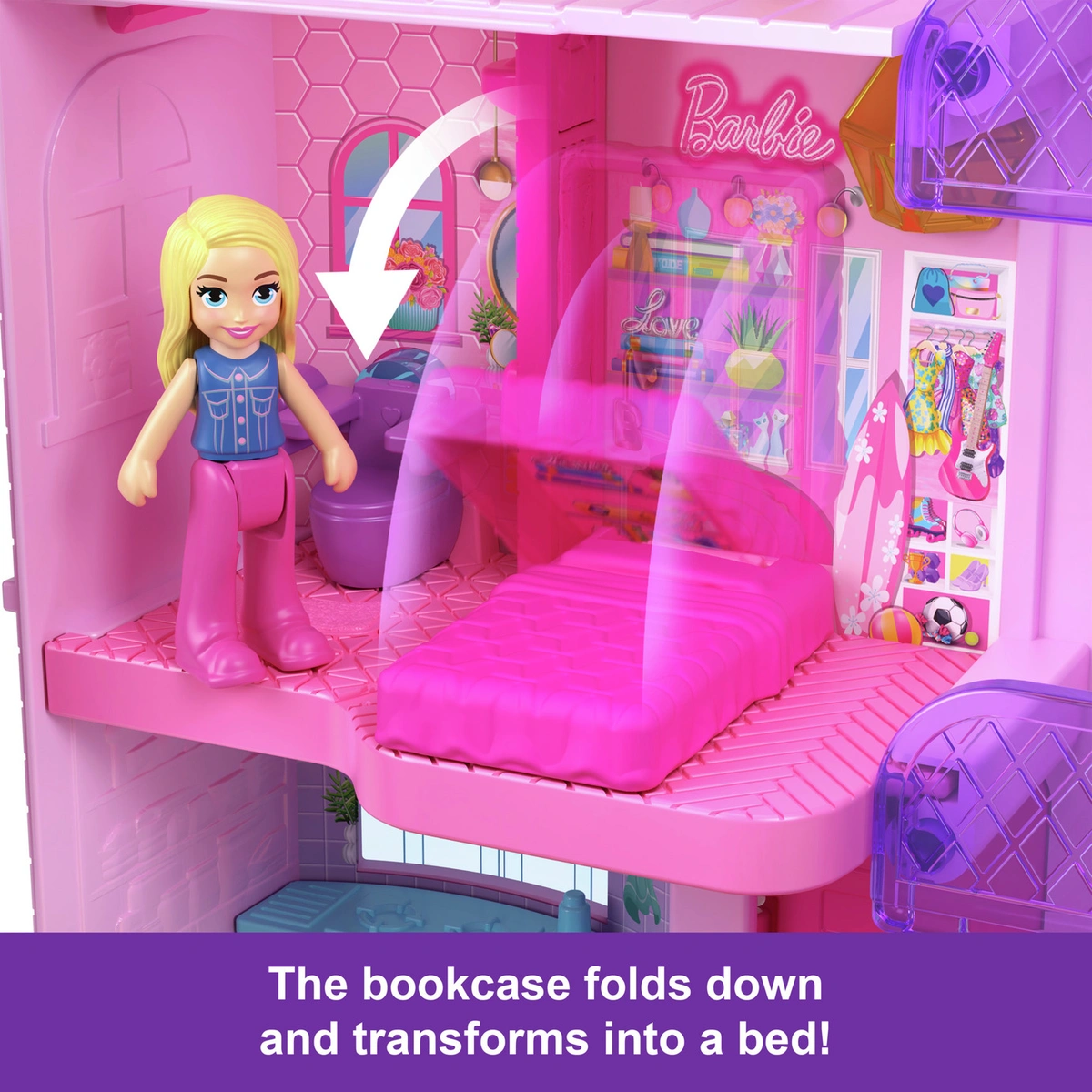Polly Pocket Barbie Dreamhouse Compact Playset