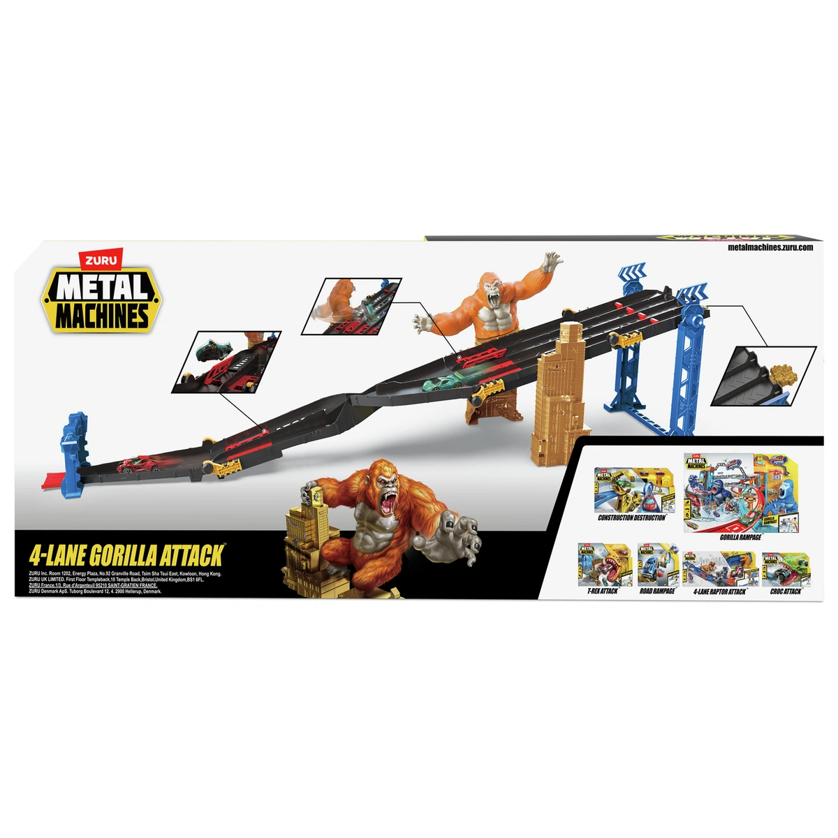 Zuru Metal Machines 1 Elimination Gorilla Car Track Set