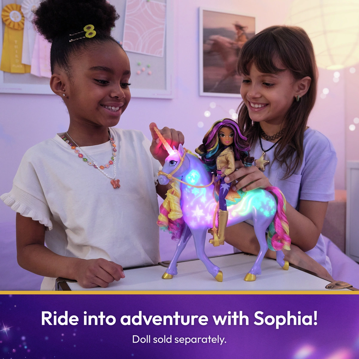 Unicorn Academy Rainbow Light-up Wildstar Figure
