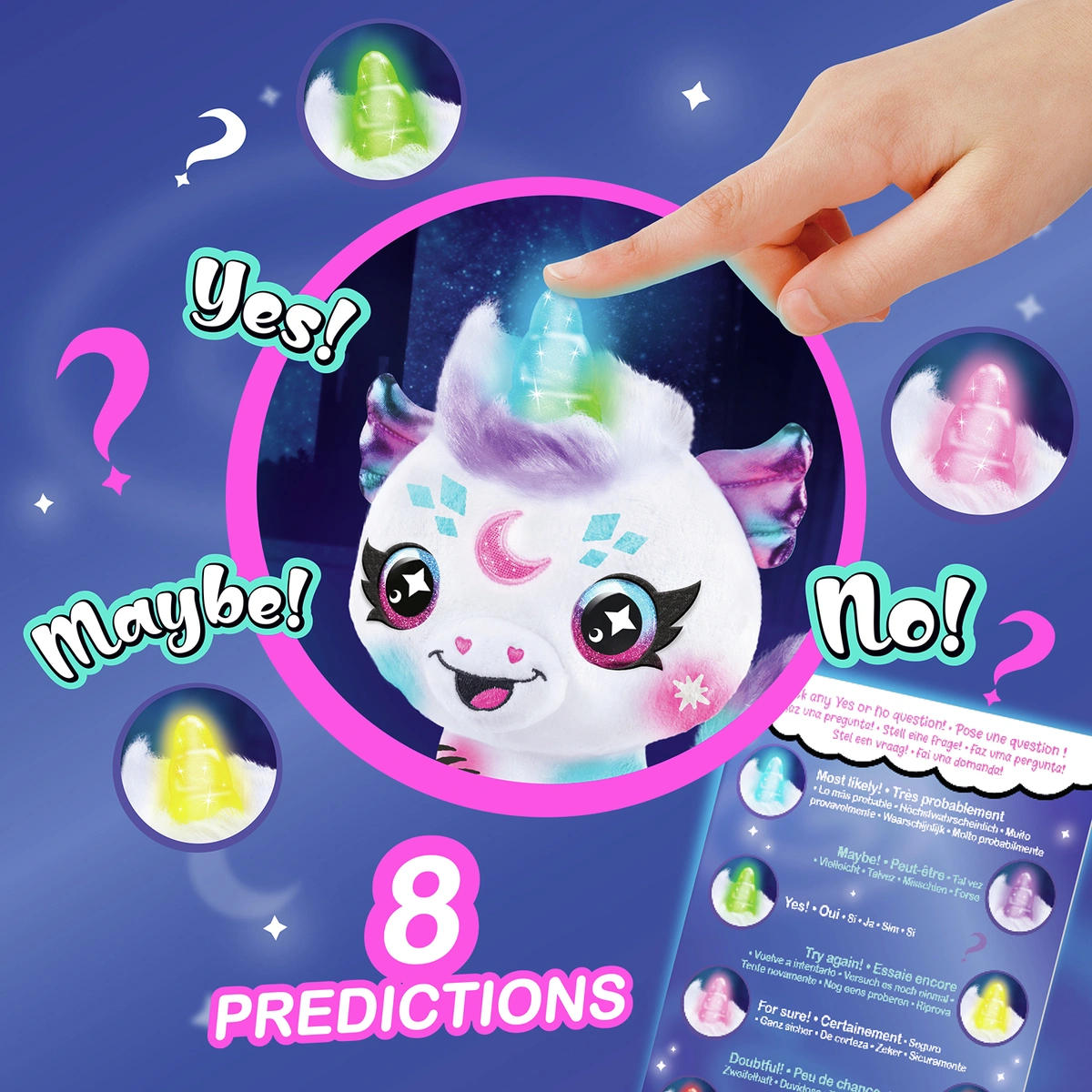 Airbrush Light Up Cosmic Cutie Unicorn Plush
