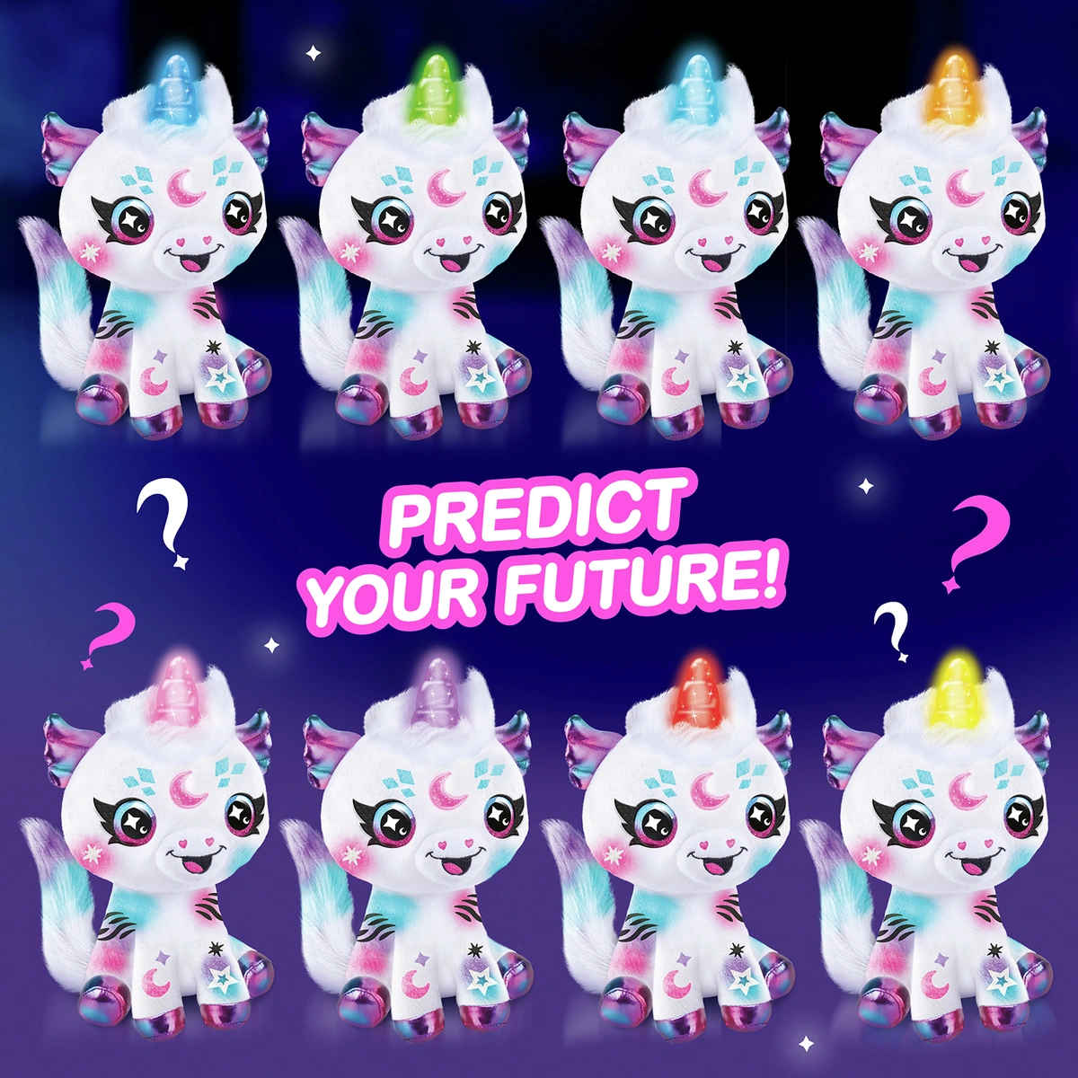 Airbrush Light Up Cosmic Cutie Unicorn Plush