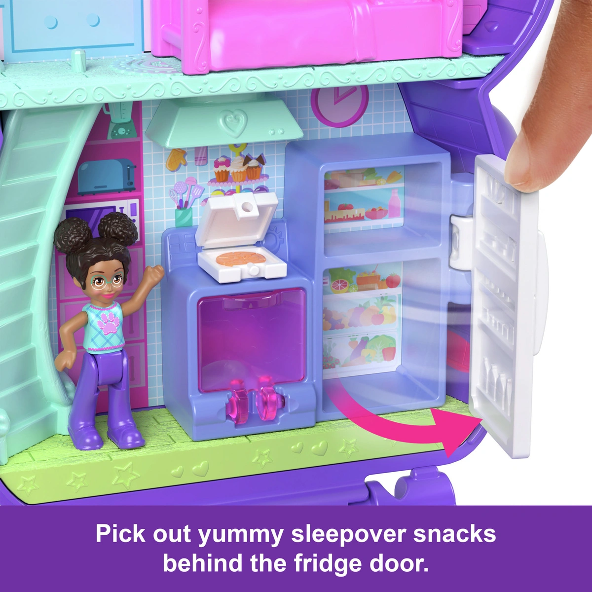 Polly Pocket Sleepover Playset, with Dolls & Accessories