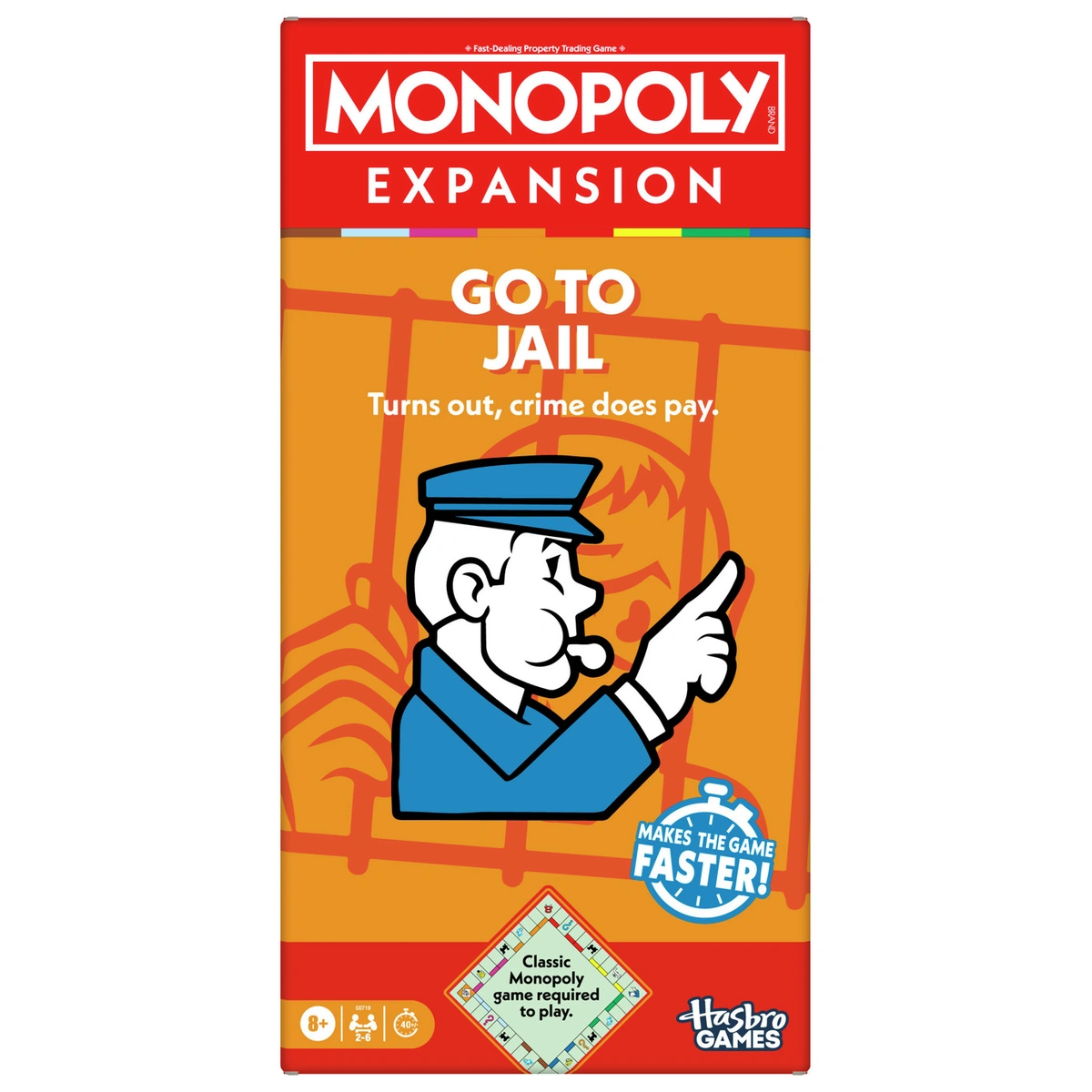 Hasbro Monopoly Go to Jail Expansion Card Pack