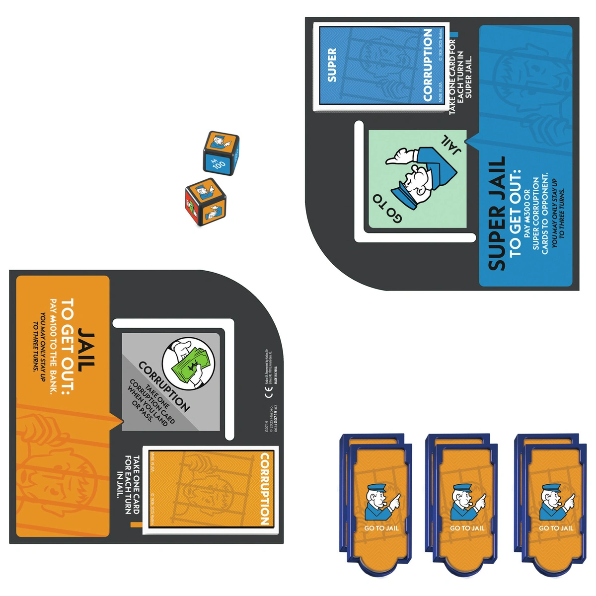 Hasbro Monopoly Go to Jail Expansion Card Pack