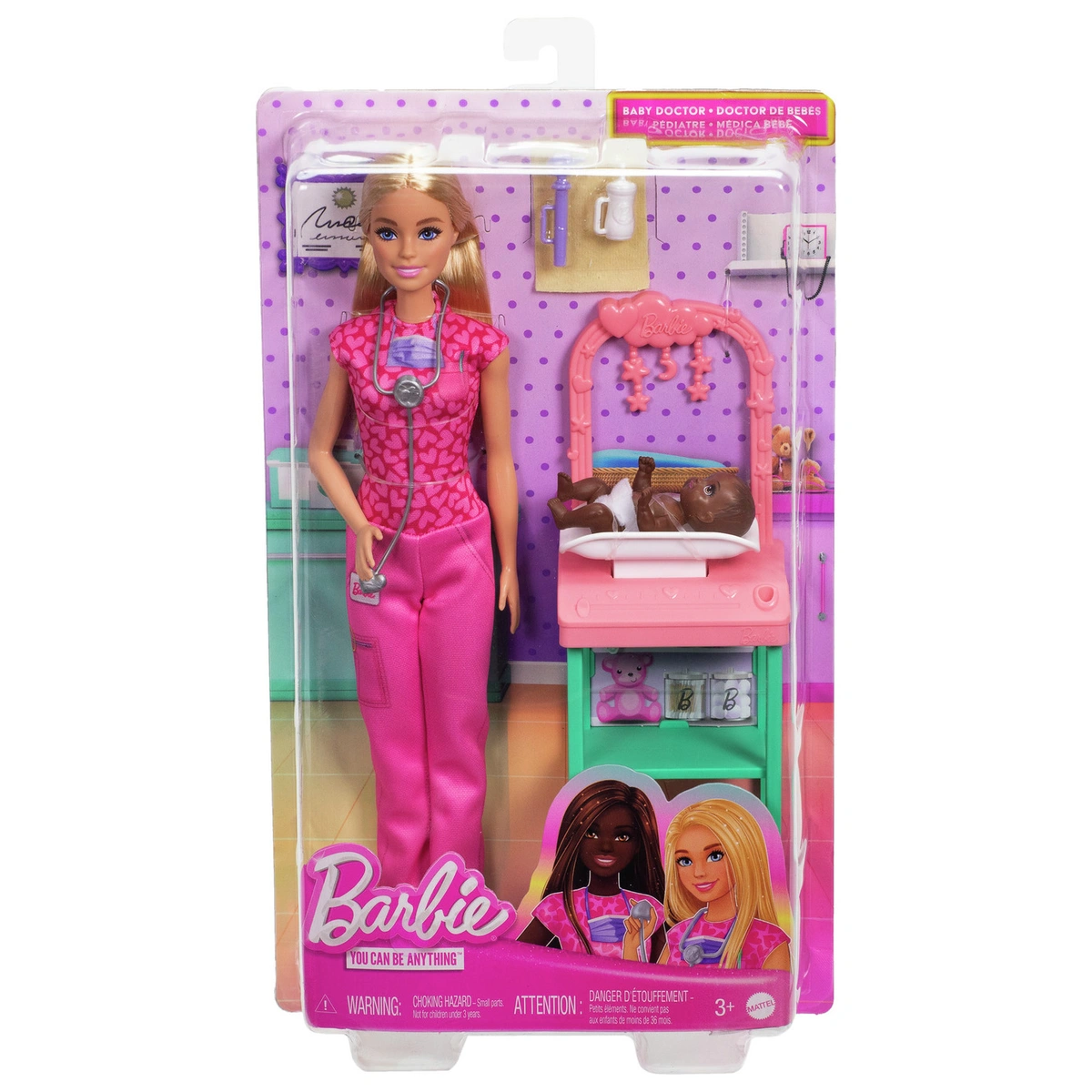 Barbie Baby Doctor Fashion Doll Playset,Doll & Accessories