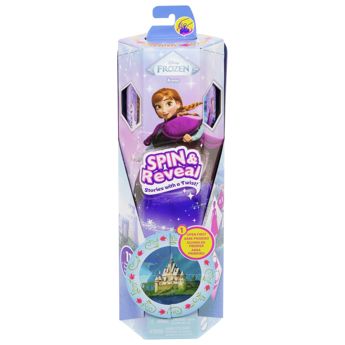 Disney Frozen Spin & Reveal Anna Fashion Doll & Accessories