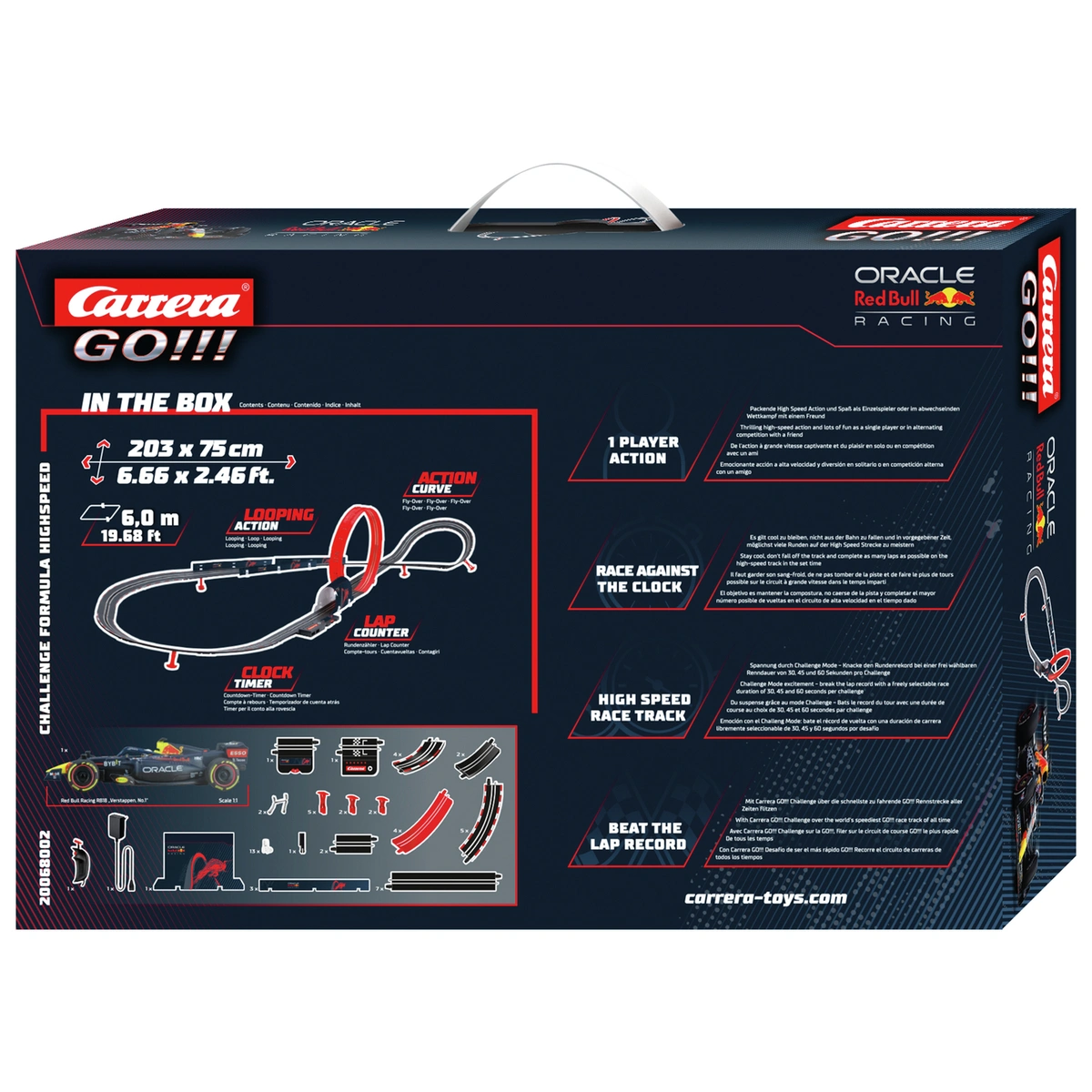 Carrera GO!!! Challenge Formula Hi-Speed F1 Time Trial Track