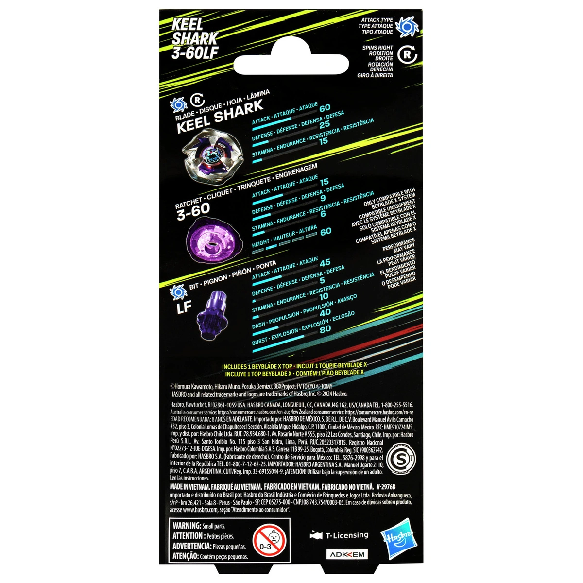 Beyblade Keel Shark Single Top
