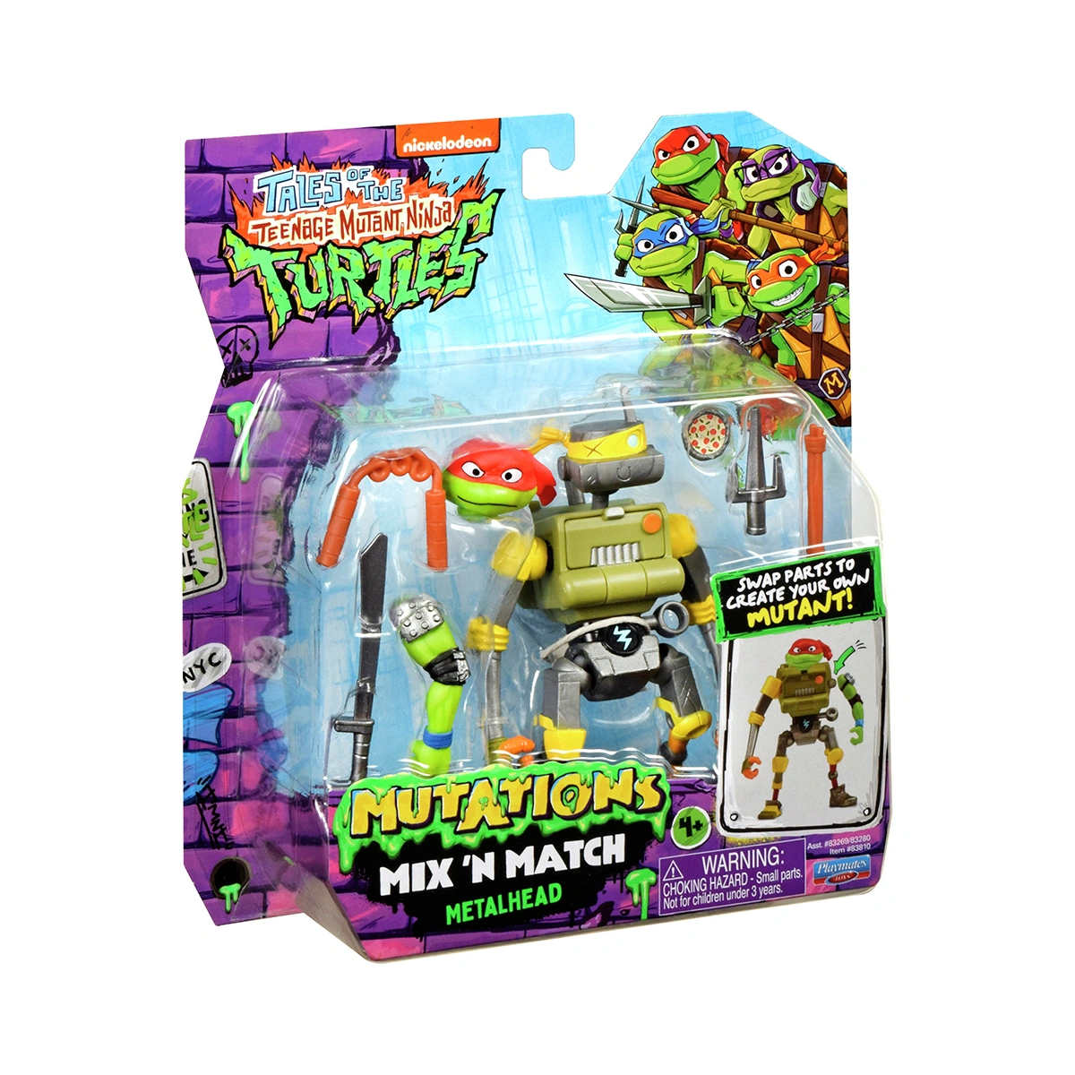 TMNT Mix N Match Metalhead 4.5 inch Mutant Figure