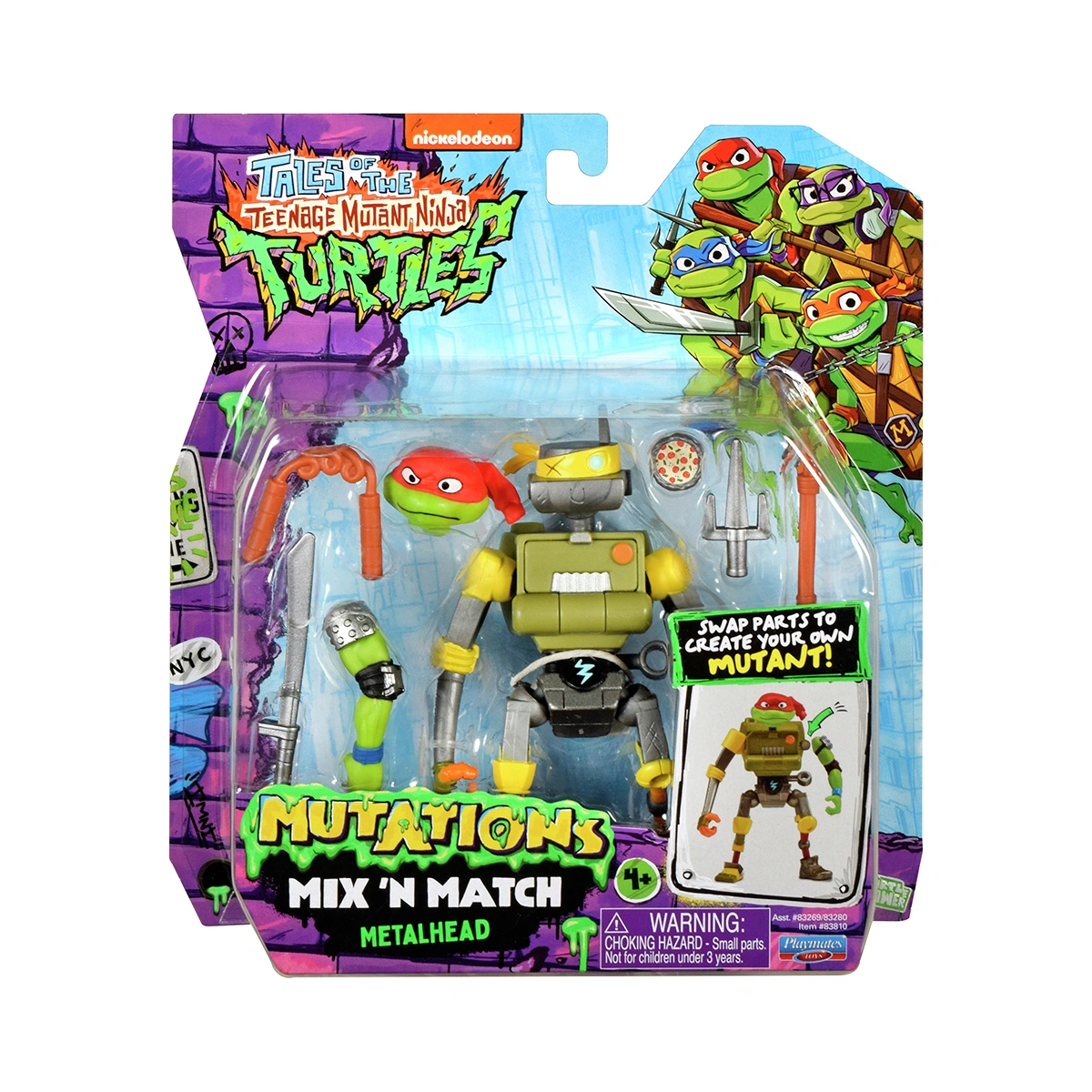 TMNT Mix N Match Metalhead 4.5 inch Mutant Figure