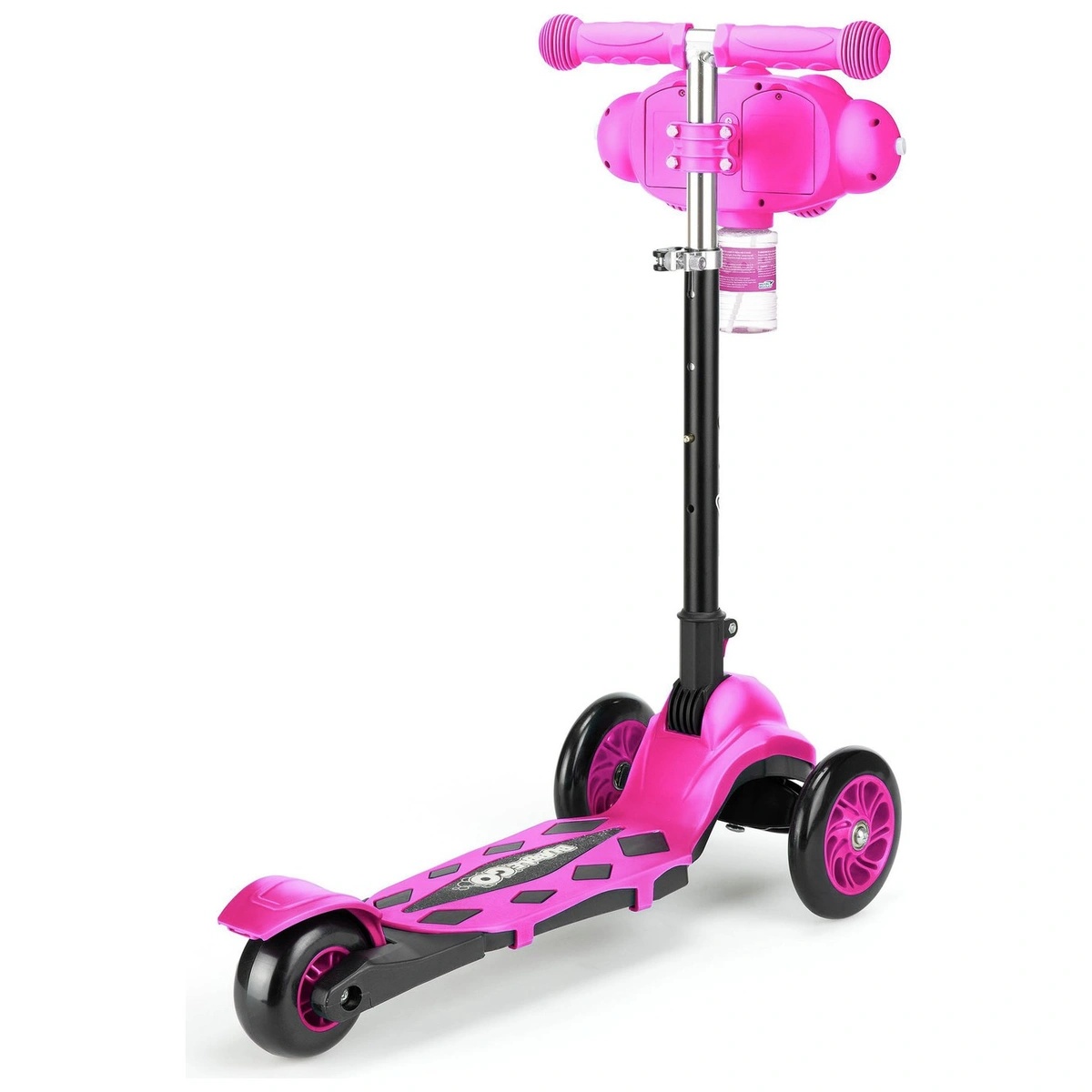 Xootz Bubble Go Kids Folding 3 Wheel Scooter - Pink