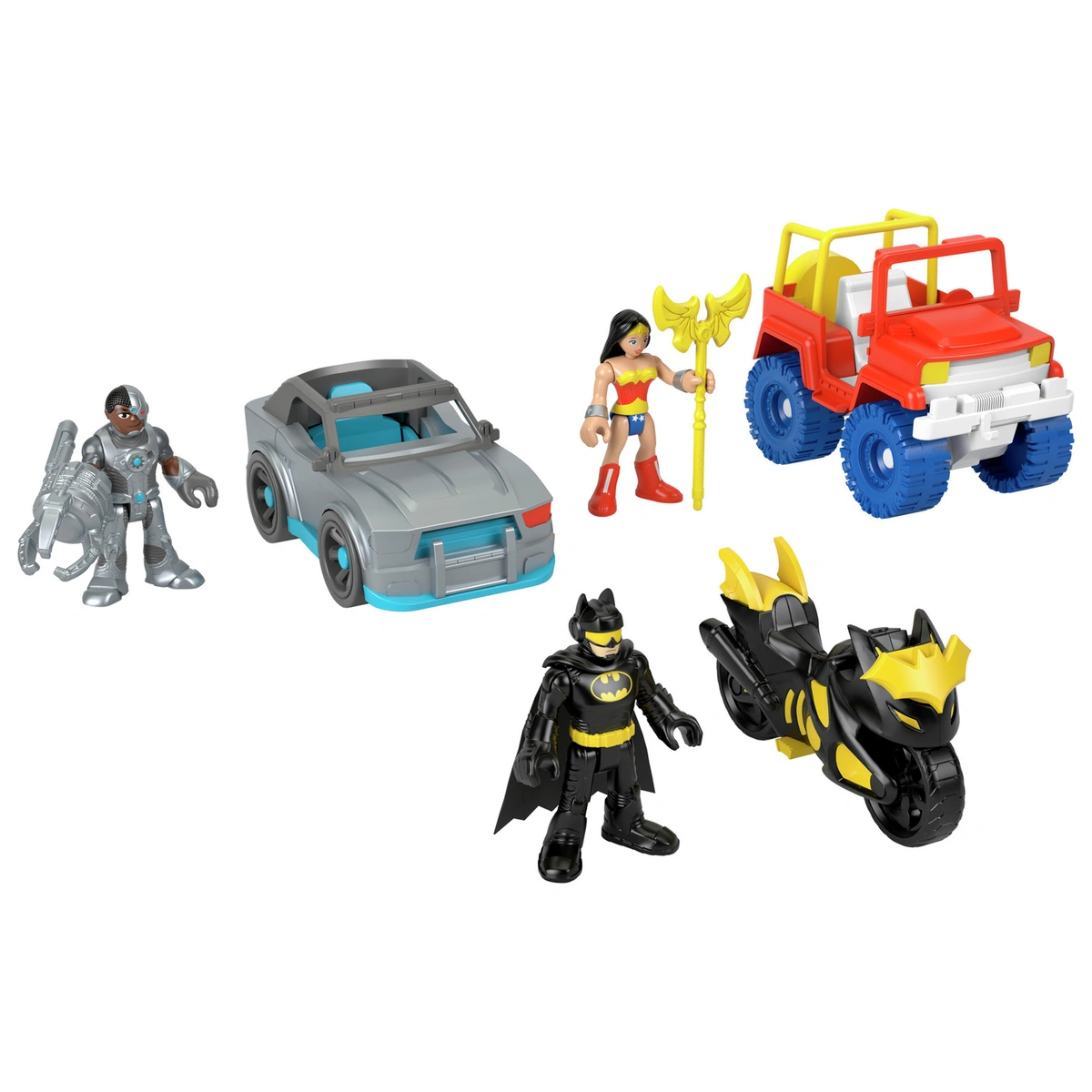 Imaginext DC Super friends Batman & Wonder Woman Figures