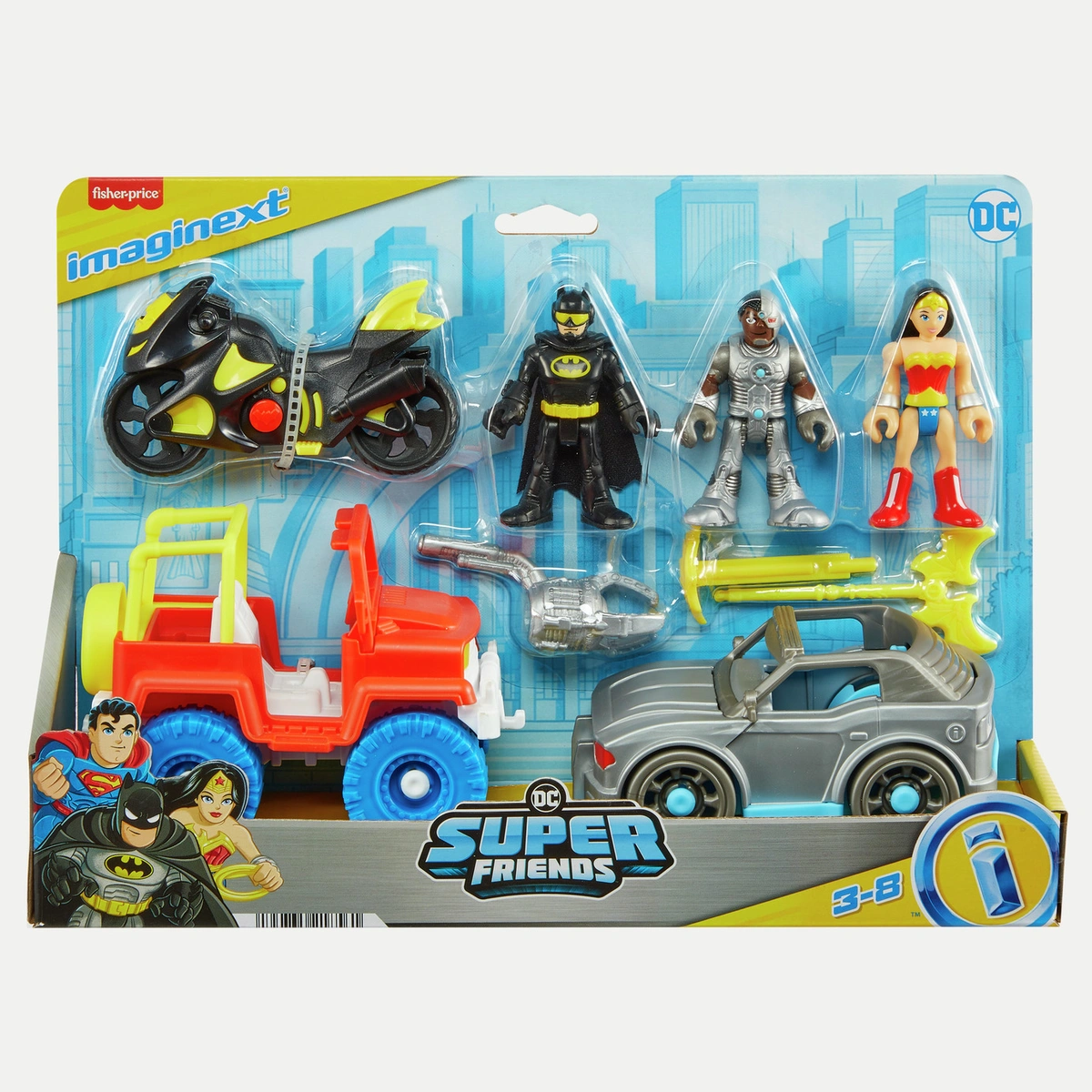 Imaginext DC Super friends Batman & Wonder Woman Figures