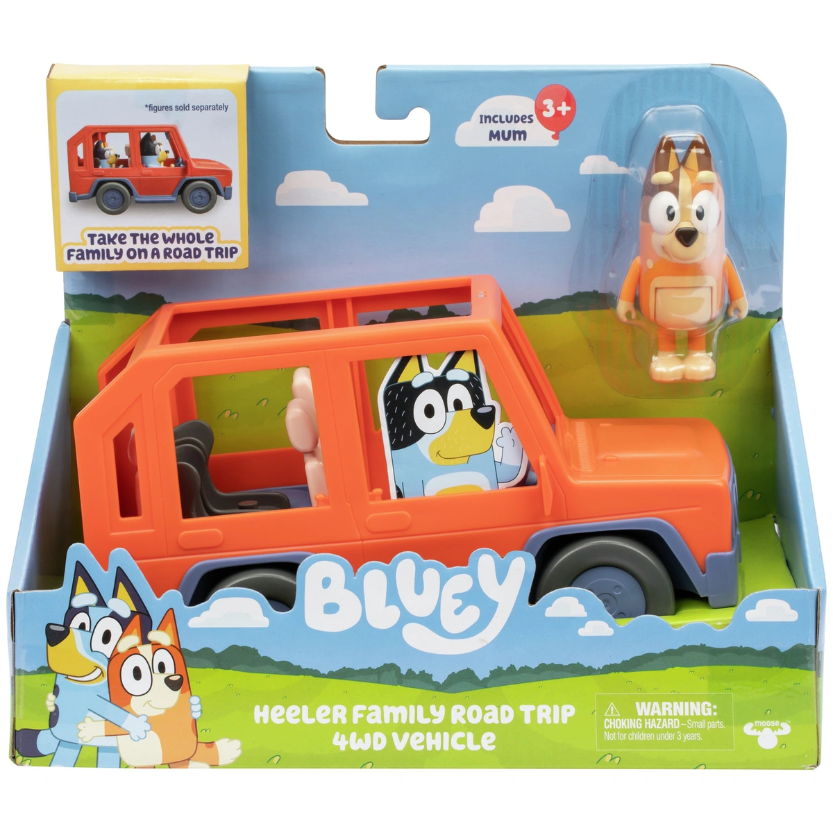 Bluey Heeler Family Road Trip 4WD Vehicle