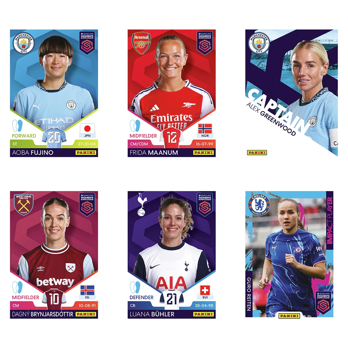 Panini Barclays Women Super League Sticker Collection