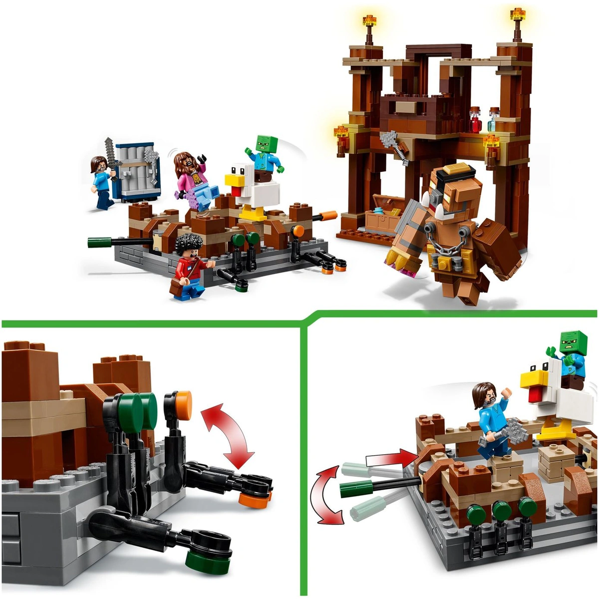 LEGO Minecraft Woodland Mansion Fighting Ring Toy Set 21272