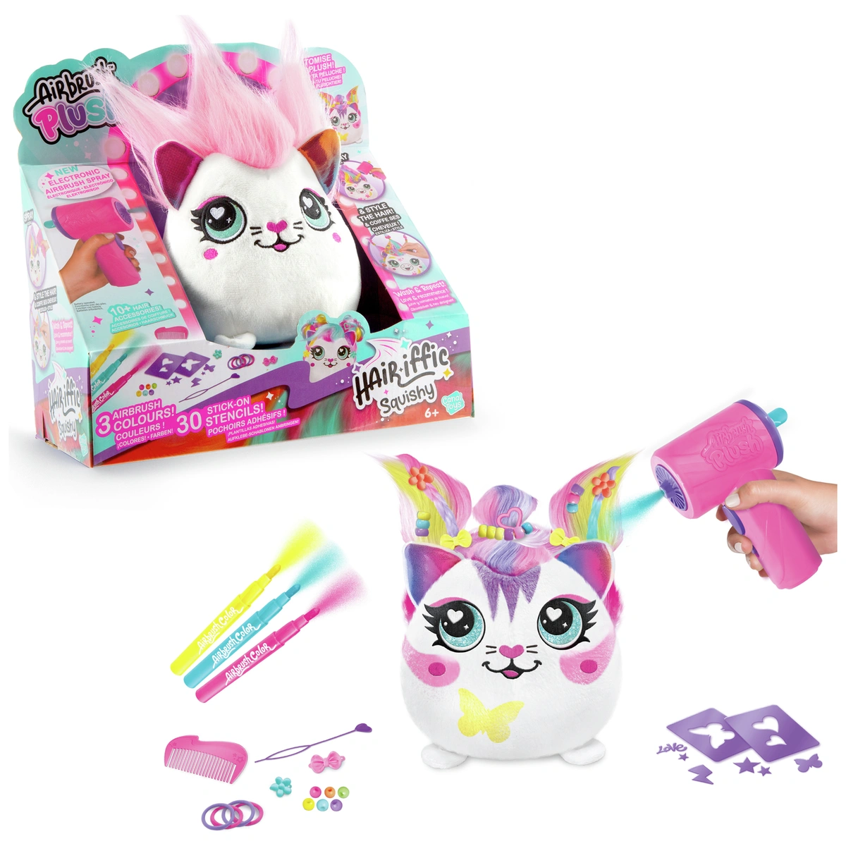Airbrush Plush Hairrific Squish Pal