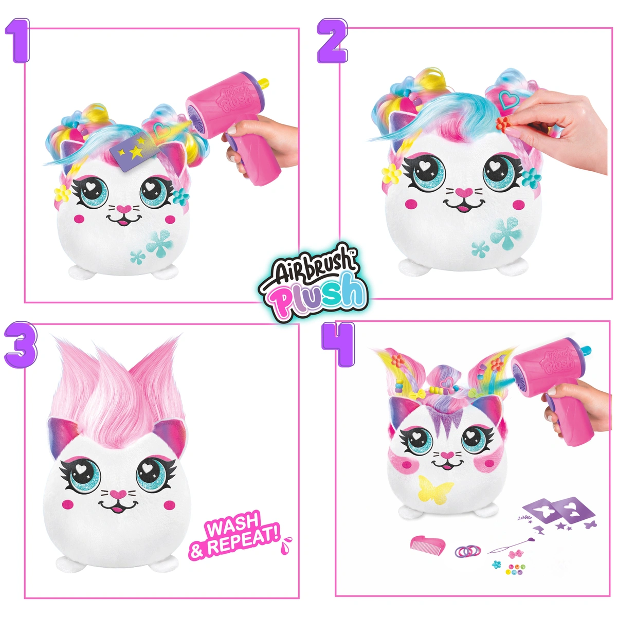 Airbrush Plush Hairrific Squish Pal
