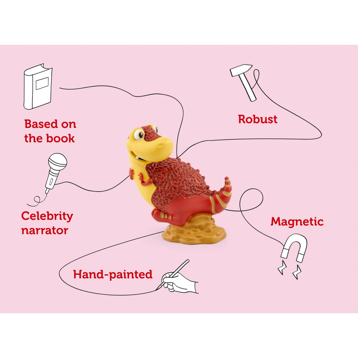 tonies The Dinosaur That Pooped Audio Tonie Character