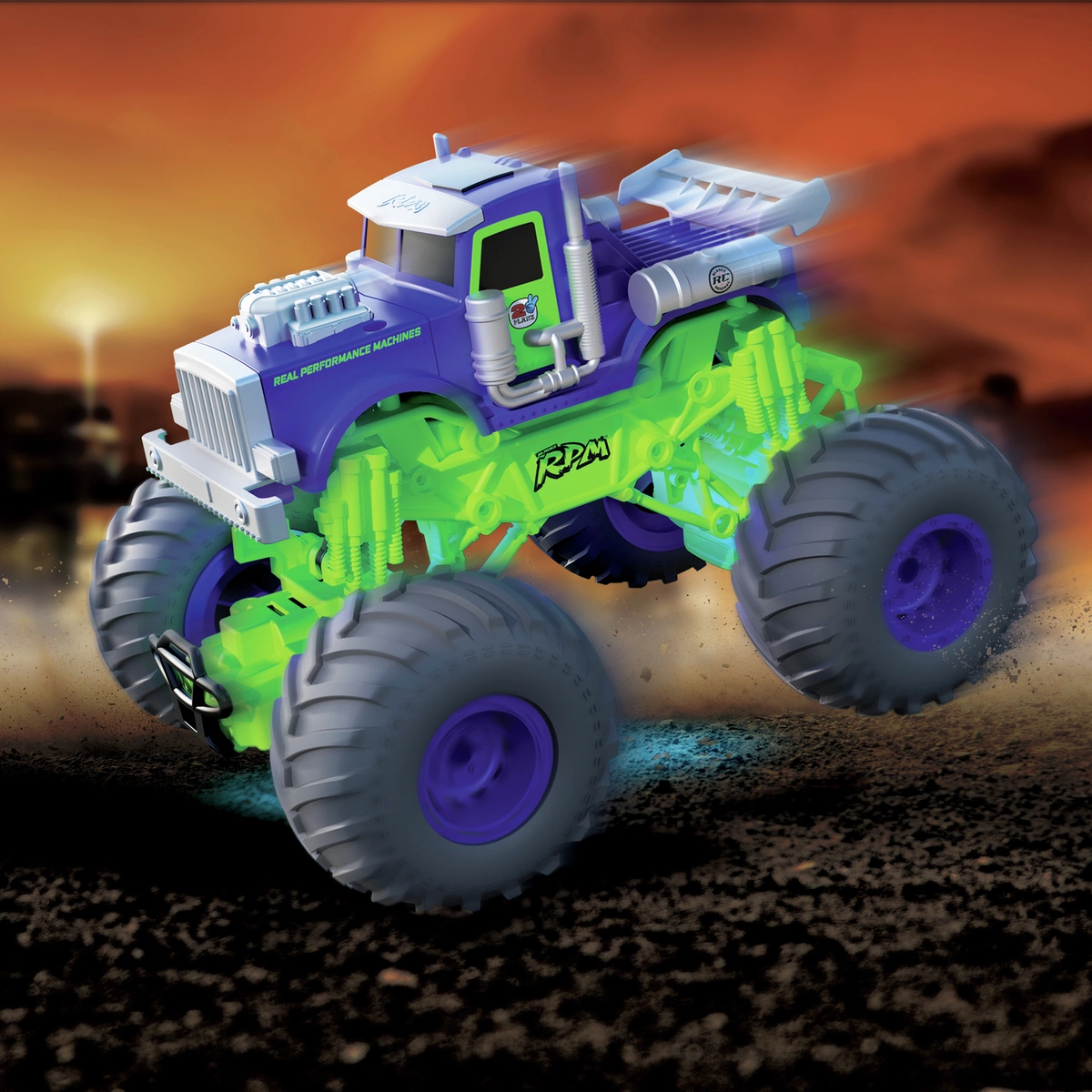 Bladez RPM 1:18 RC Stunt Rig Monster Truck