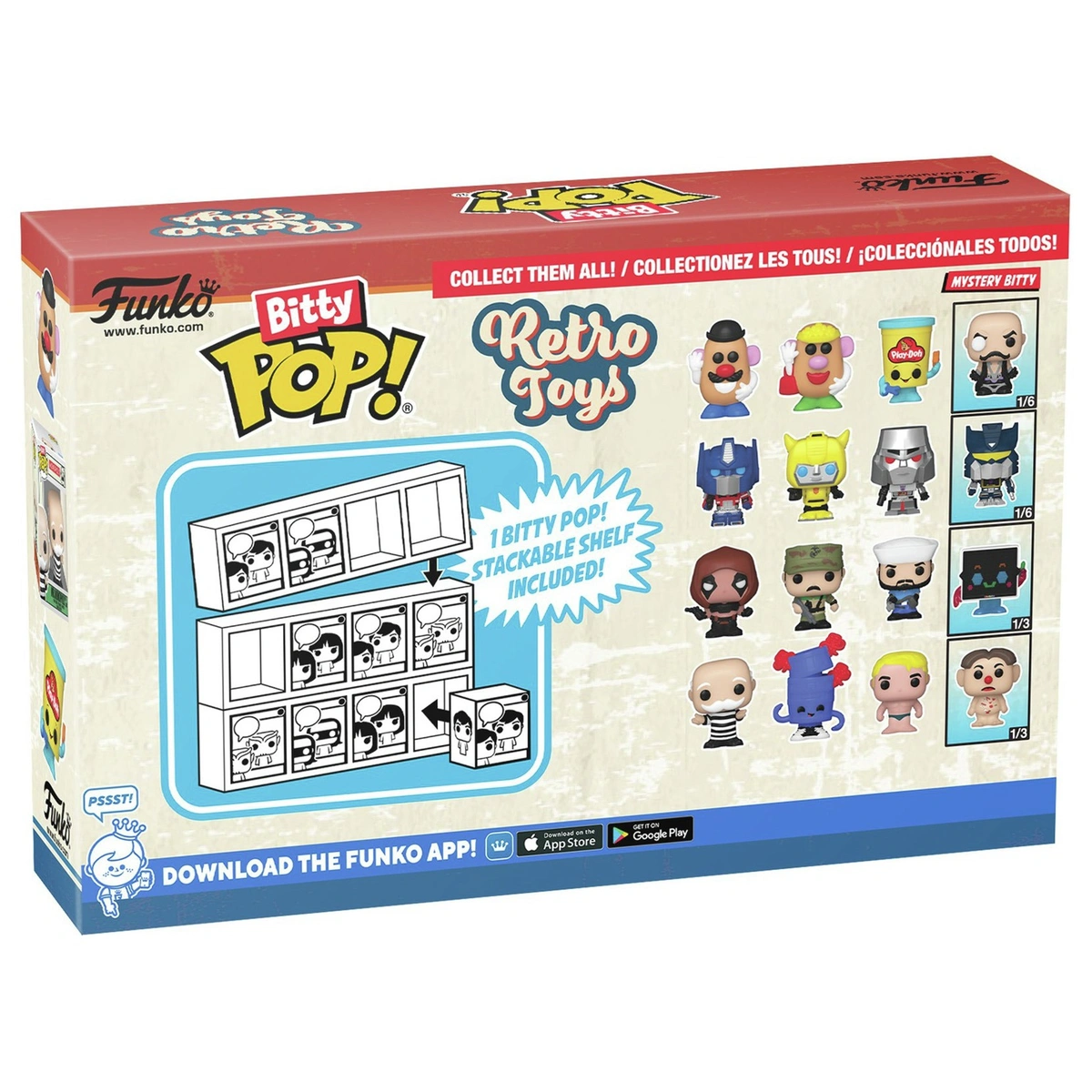 Funko Bitty POP Transformers Retro Figure-Pack of 4