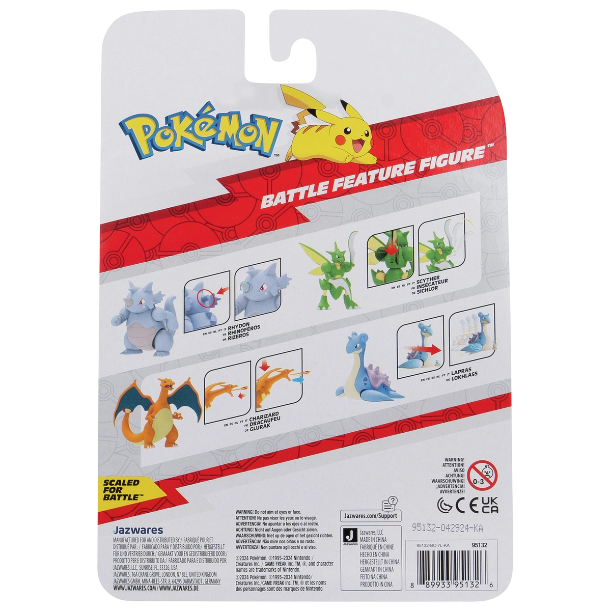 Pokemon Charizard 4.5 Inch Battle Feature Figure