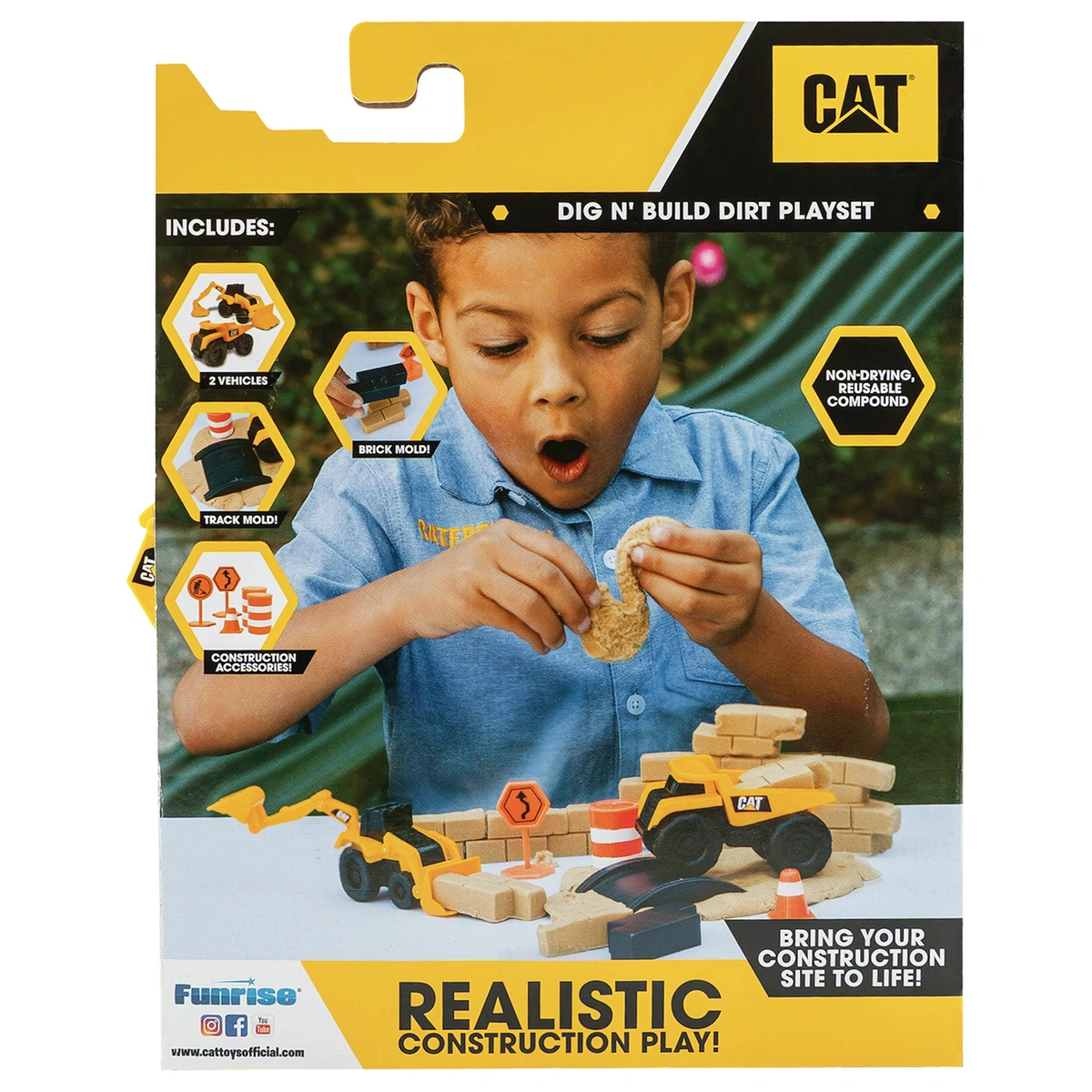 Cat Dig N' Build Dirt Playset 10 Oz
