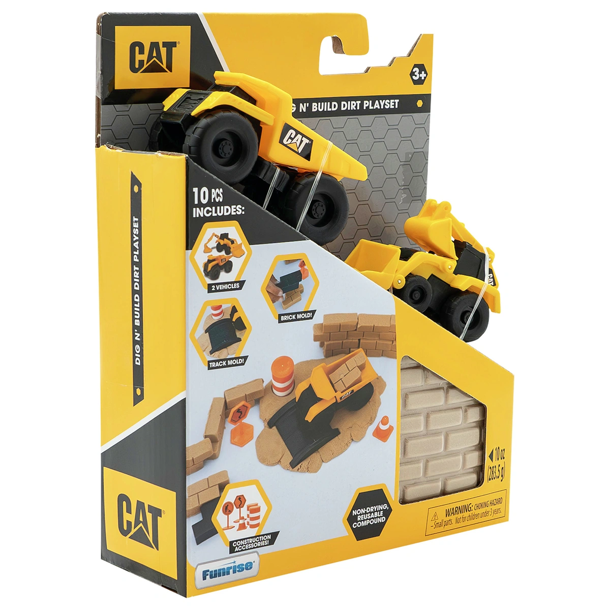 Cat Dig N' Build Dirt Playset 10 Oz