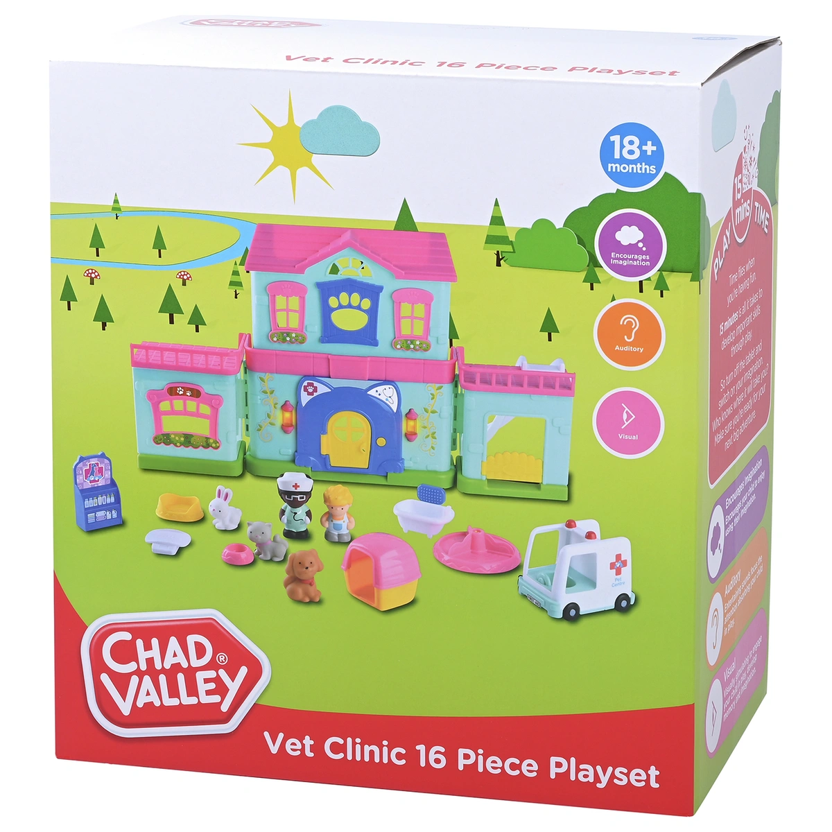 Chad Valley Vet Clinic – 16 Piece Playset