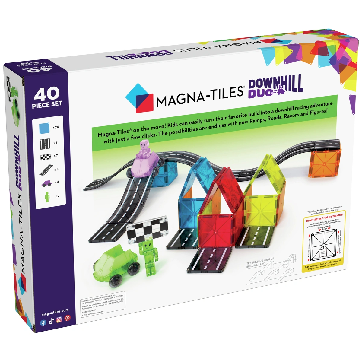 Magna-Tiles Downhill Duo 40 Piece Set