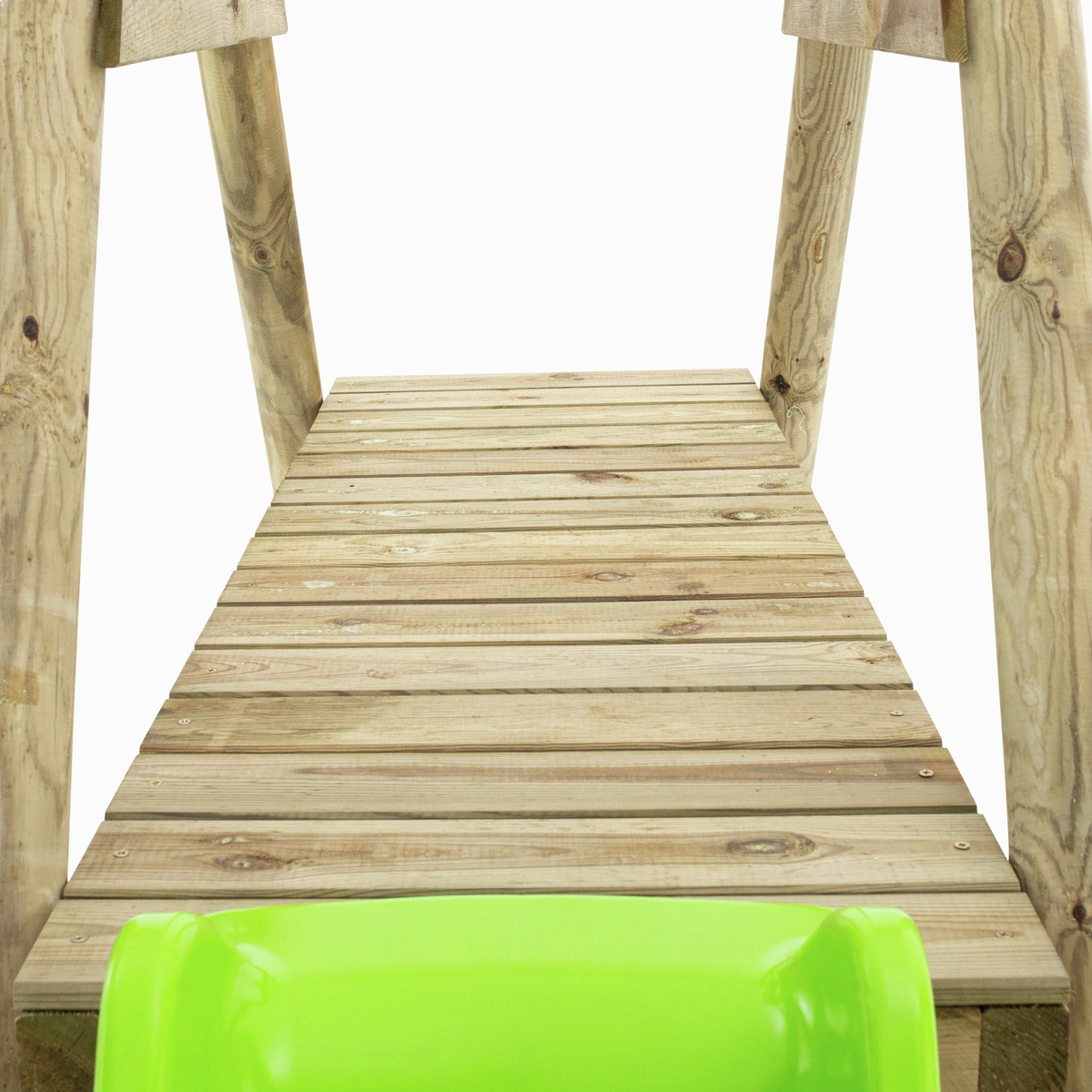 TP Wooden Double Swing Set, Glider, and Slide