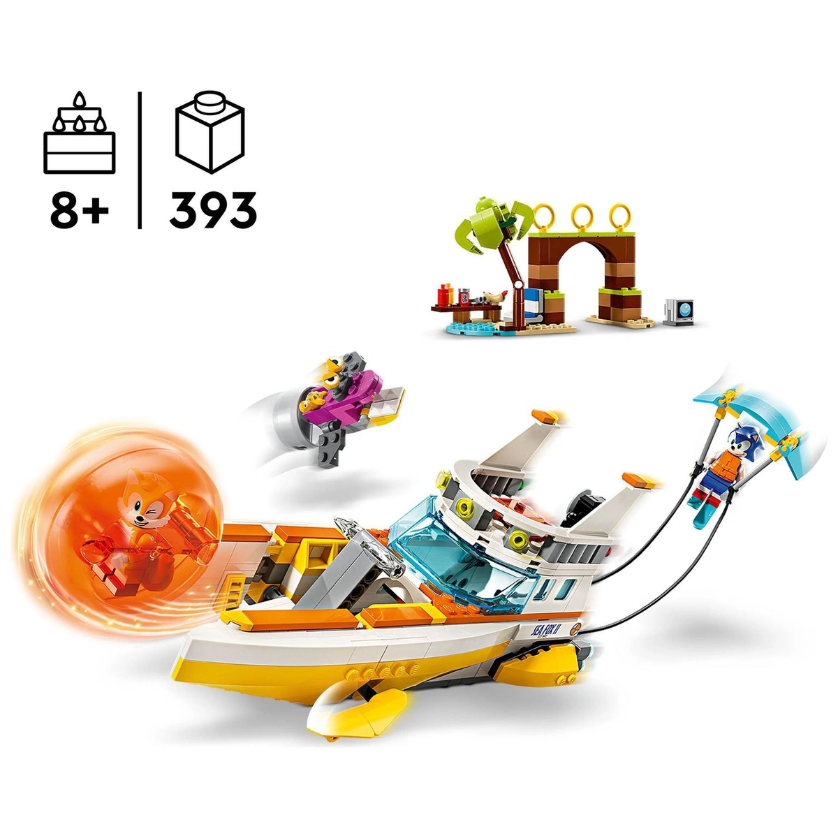 LEGO Sonic the Hedgehog Tails' Adventure Boat Toy 76997