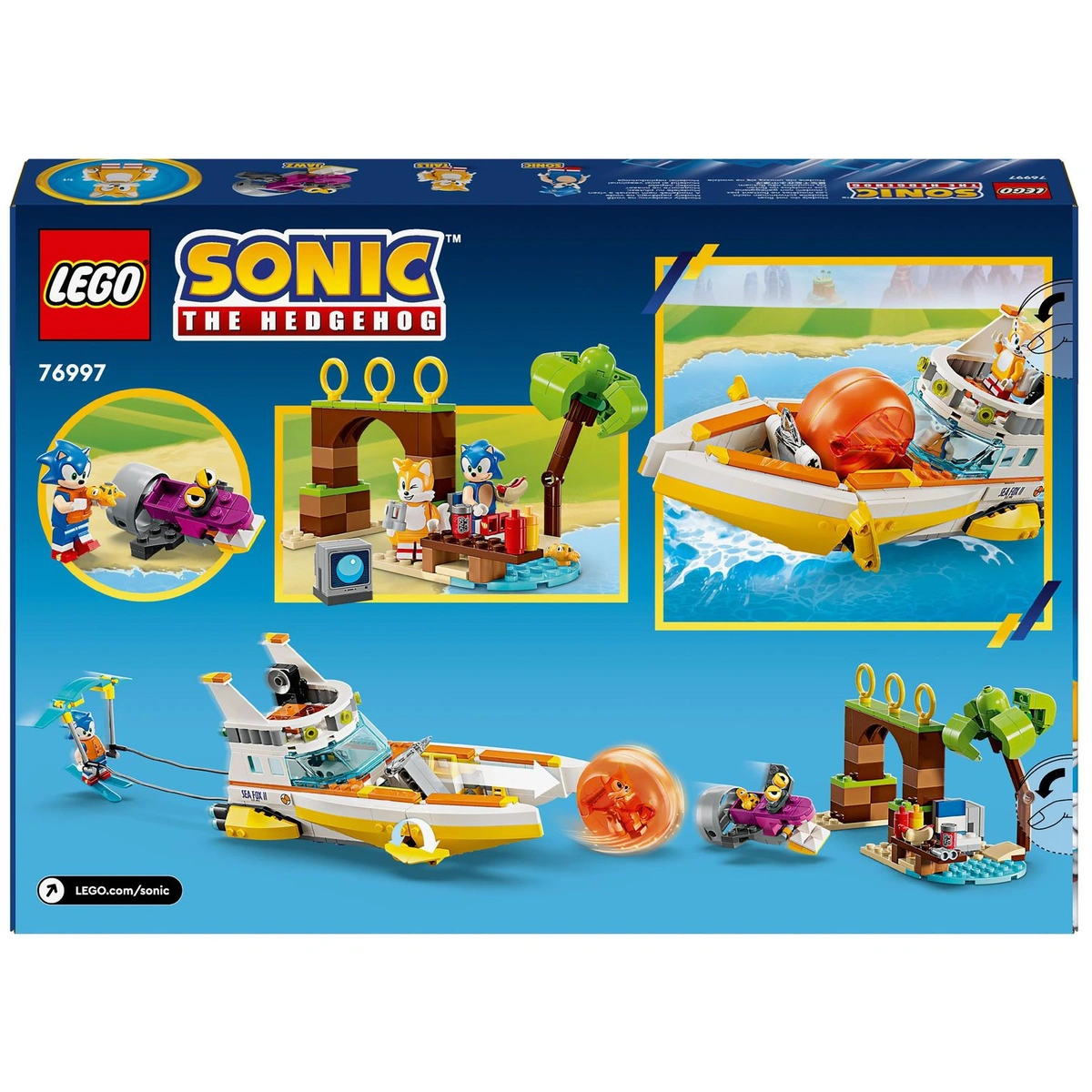 LEGO Sonic the Hedgehog Tails' Adventure Boat Toy 76997