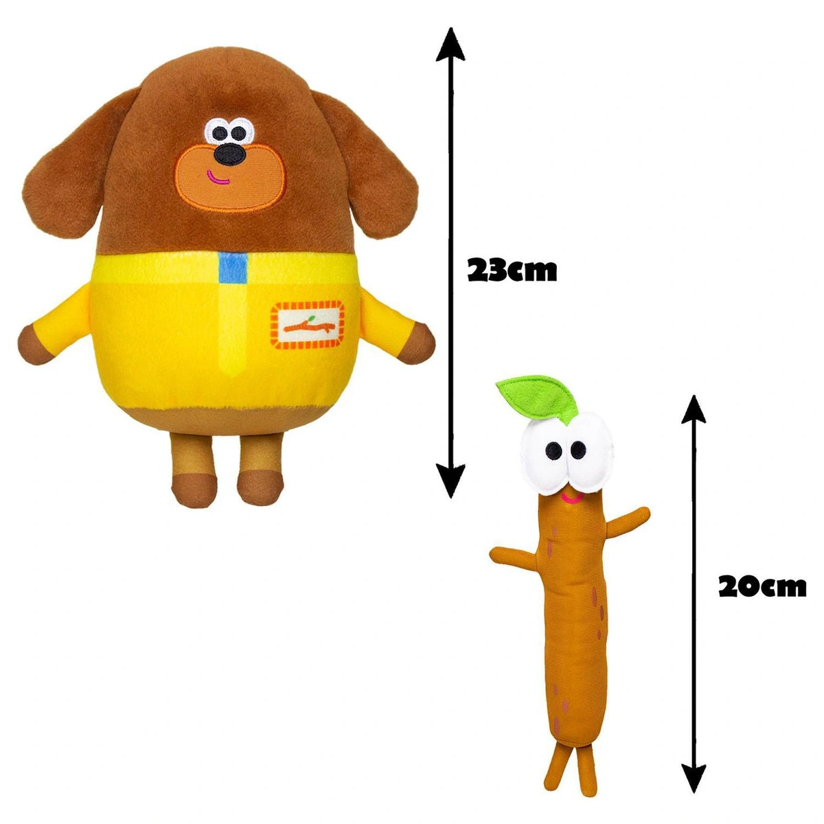 Hey Duggee and Stick Soft Toy Twin Pack