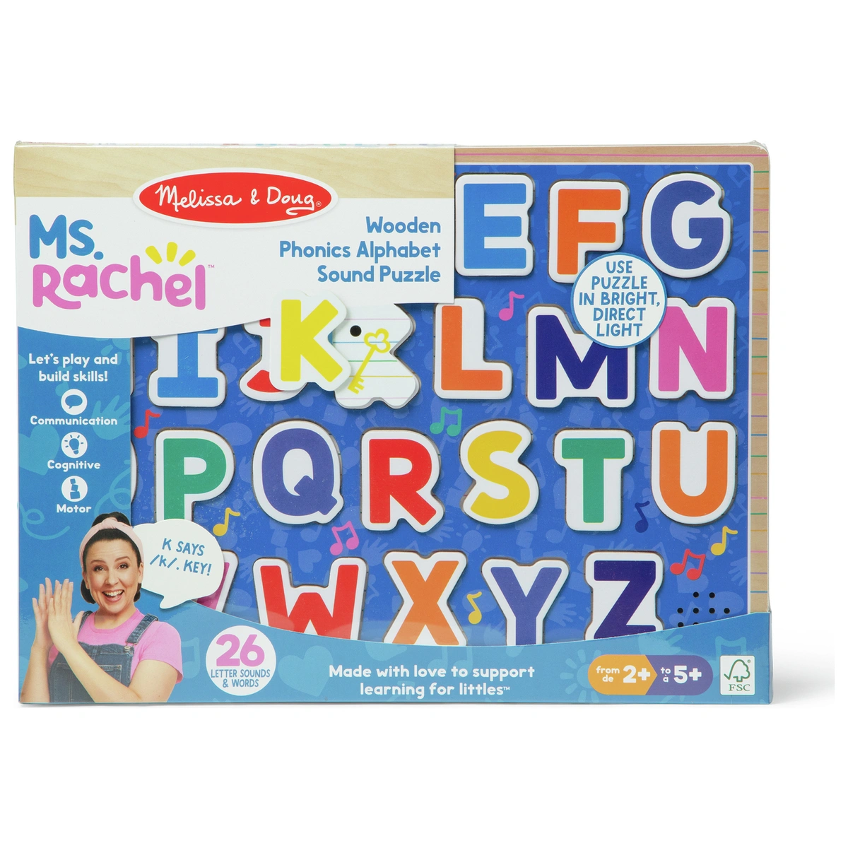 Melissa & Doug Ms.Rachel Alphabet Phonics Puzzle