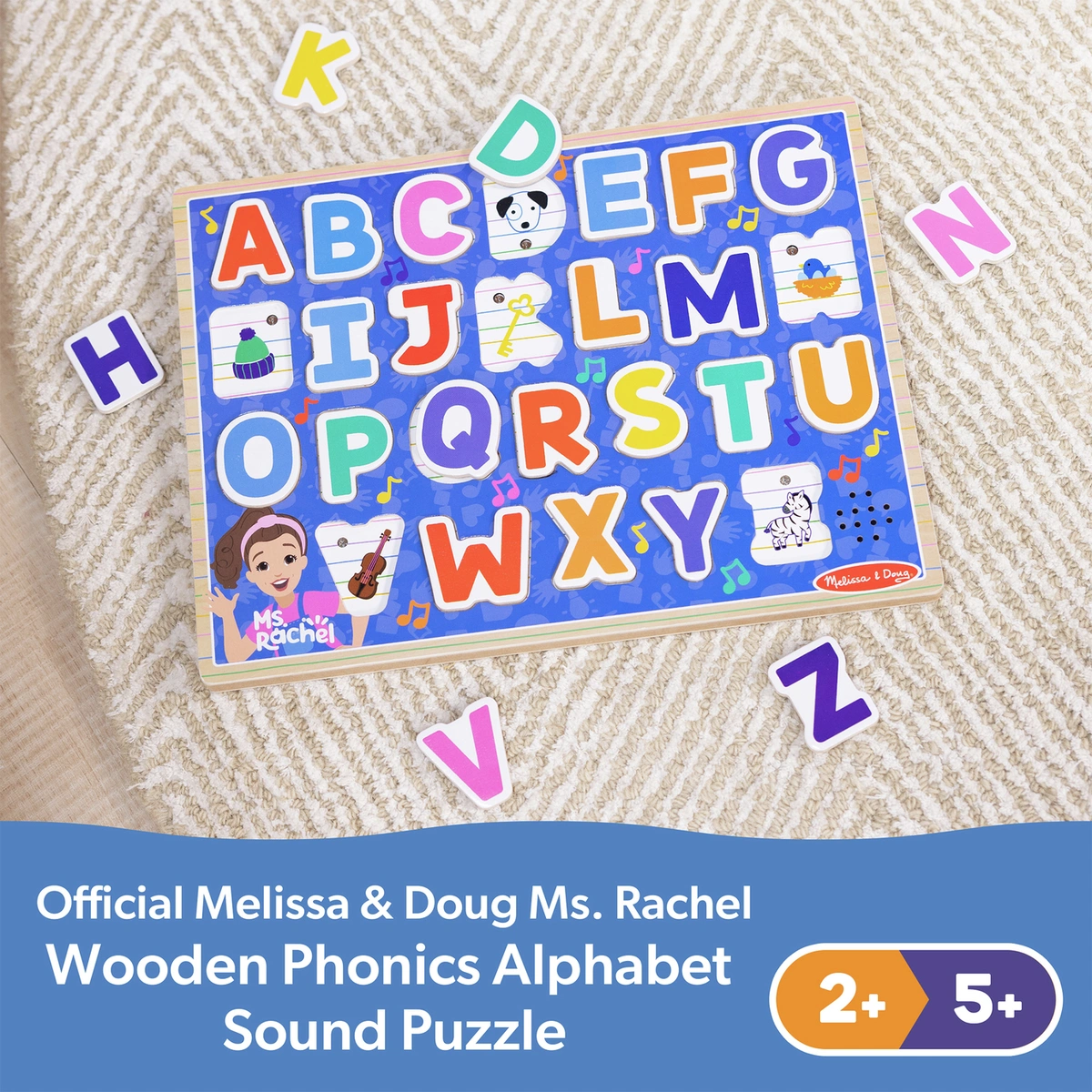 Melissa & Doug Ms.Rachel Alphabet Phonics Puzzle