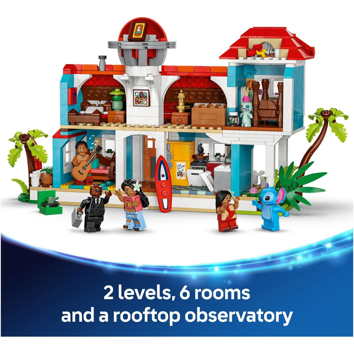 LEGO Disney Lilo and Stitch Beach House Building Toy 43268