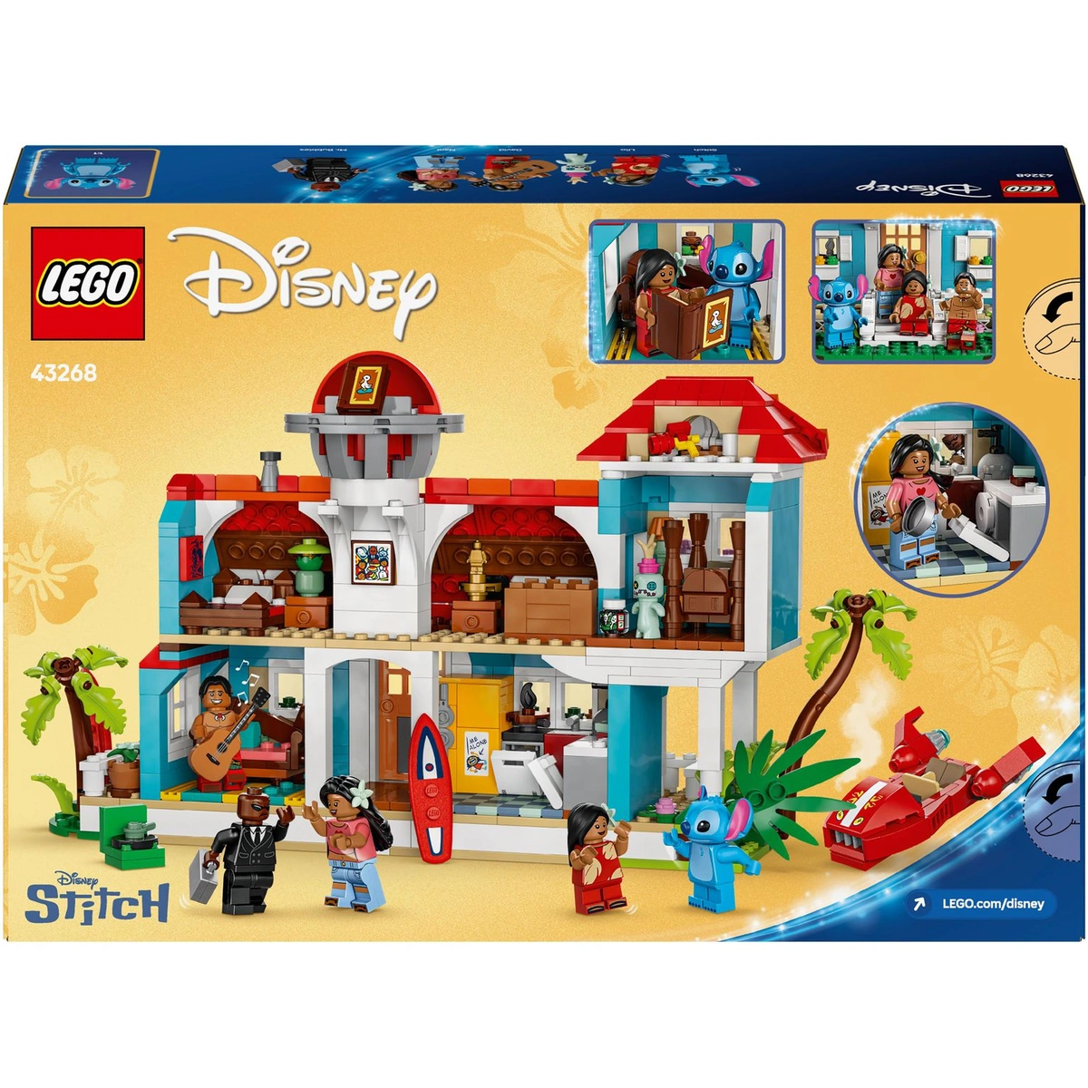 LEGO Disney Lilo and Stitch Beach House Building Toy 43268
